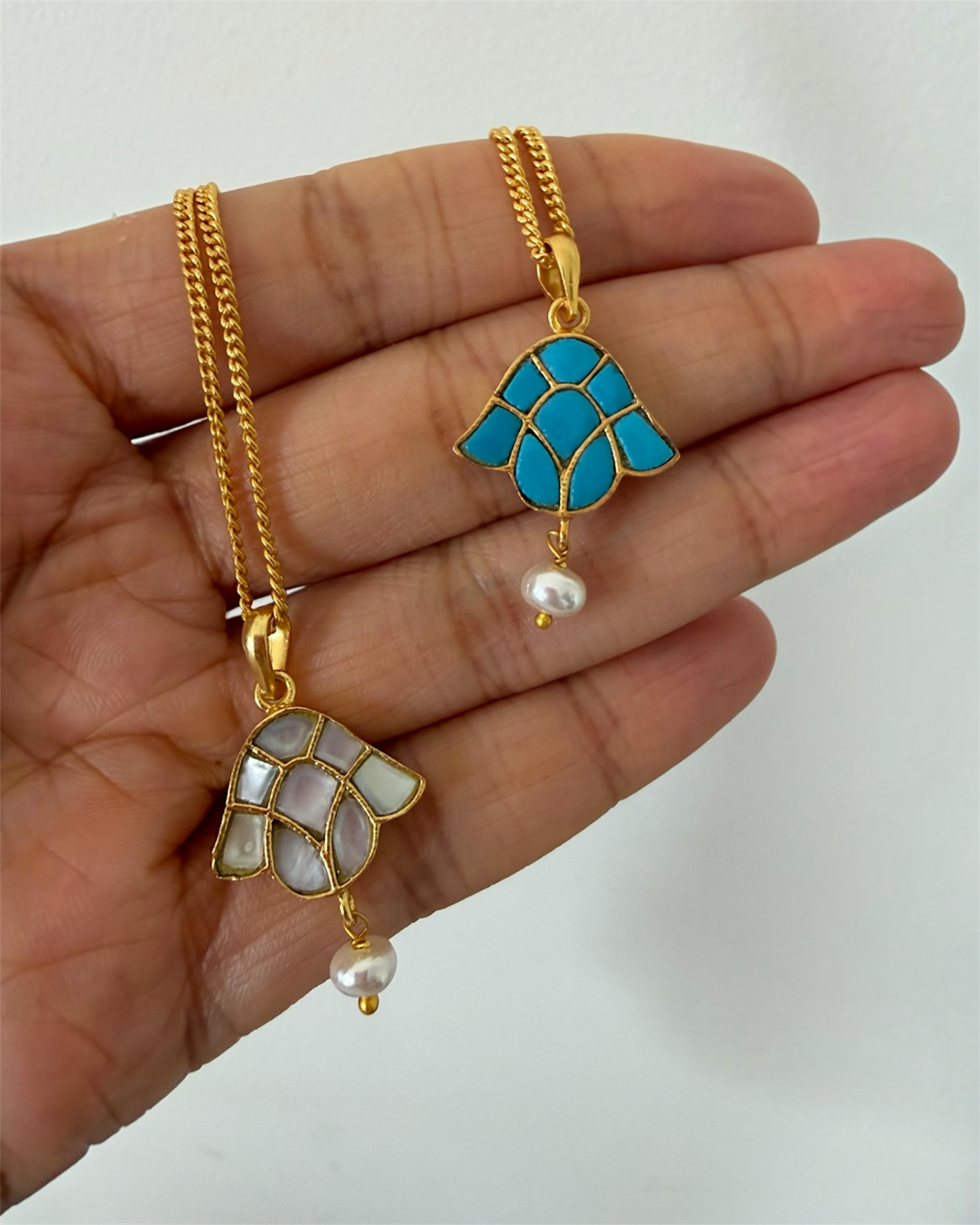 Ivory Lotus Petal Neckpiece