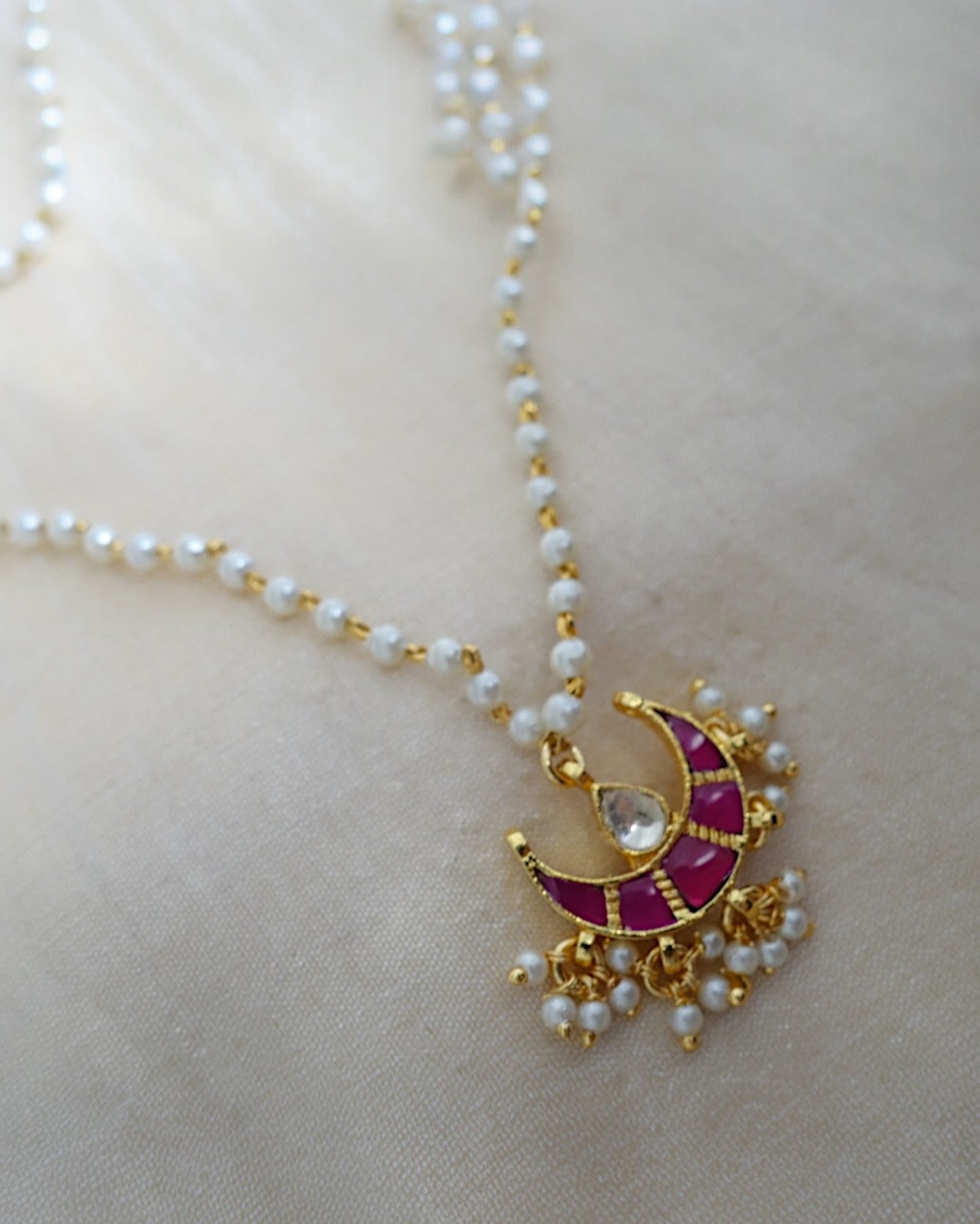 Crescent Ruby Neckpiece