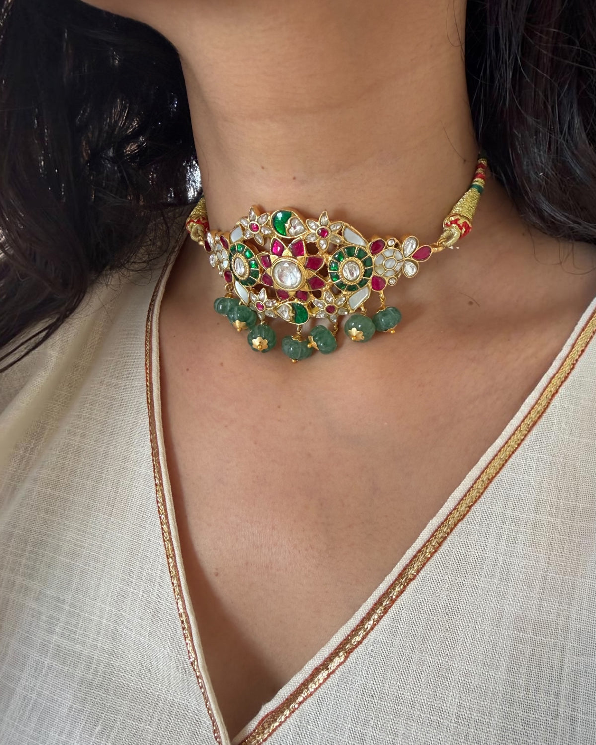 Padmini jadau choker set