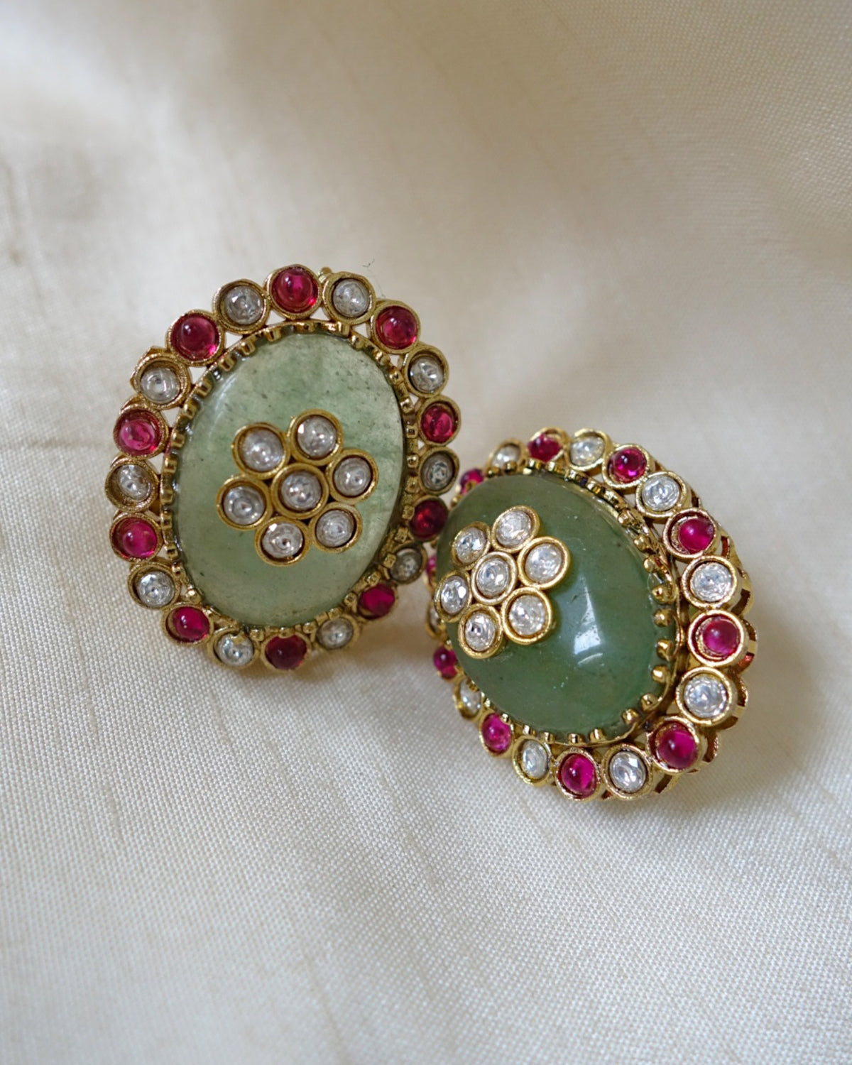 Anaira Mint Green Studs