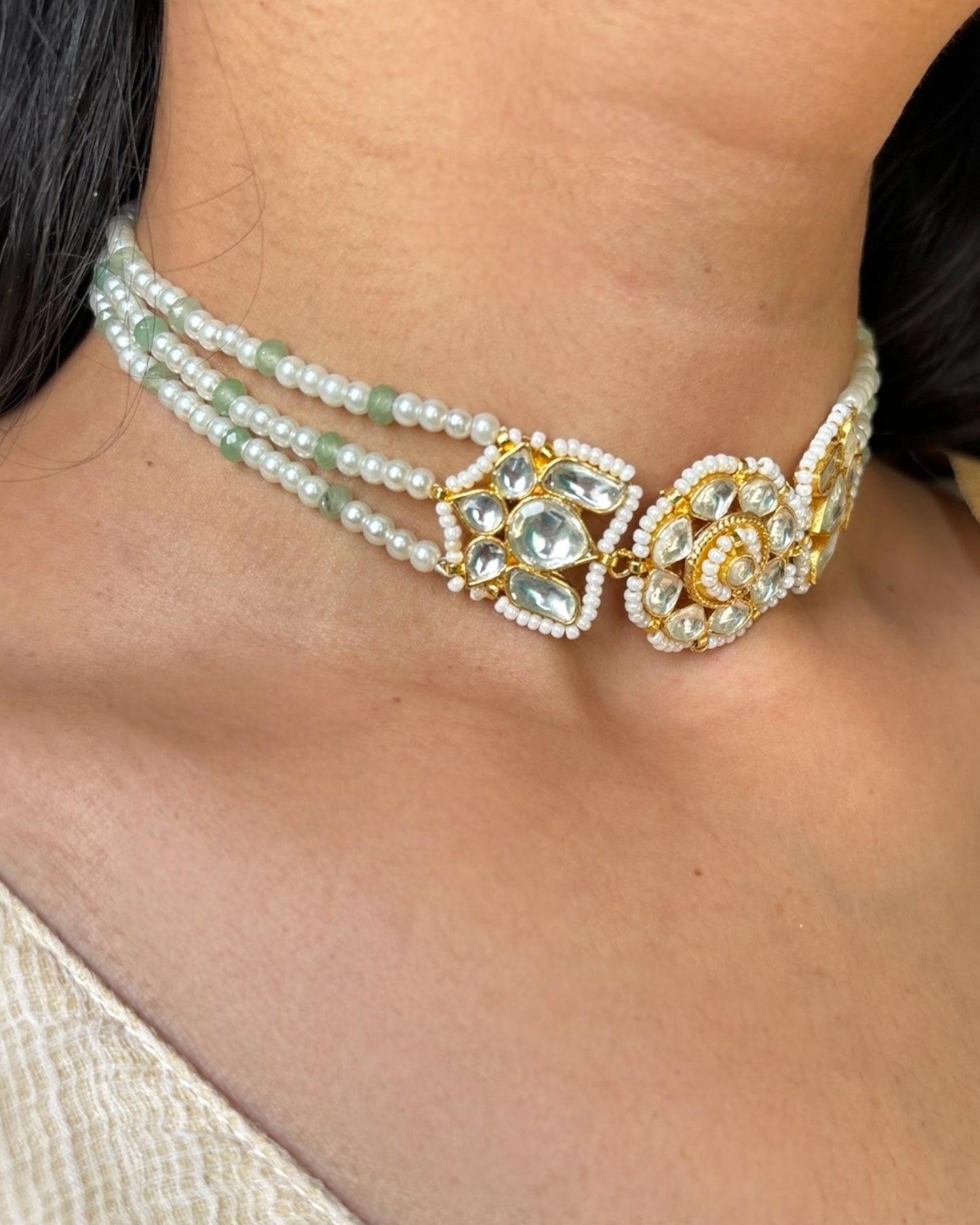 Reet Kundan Choker with Studs