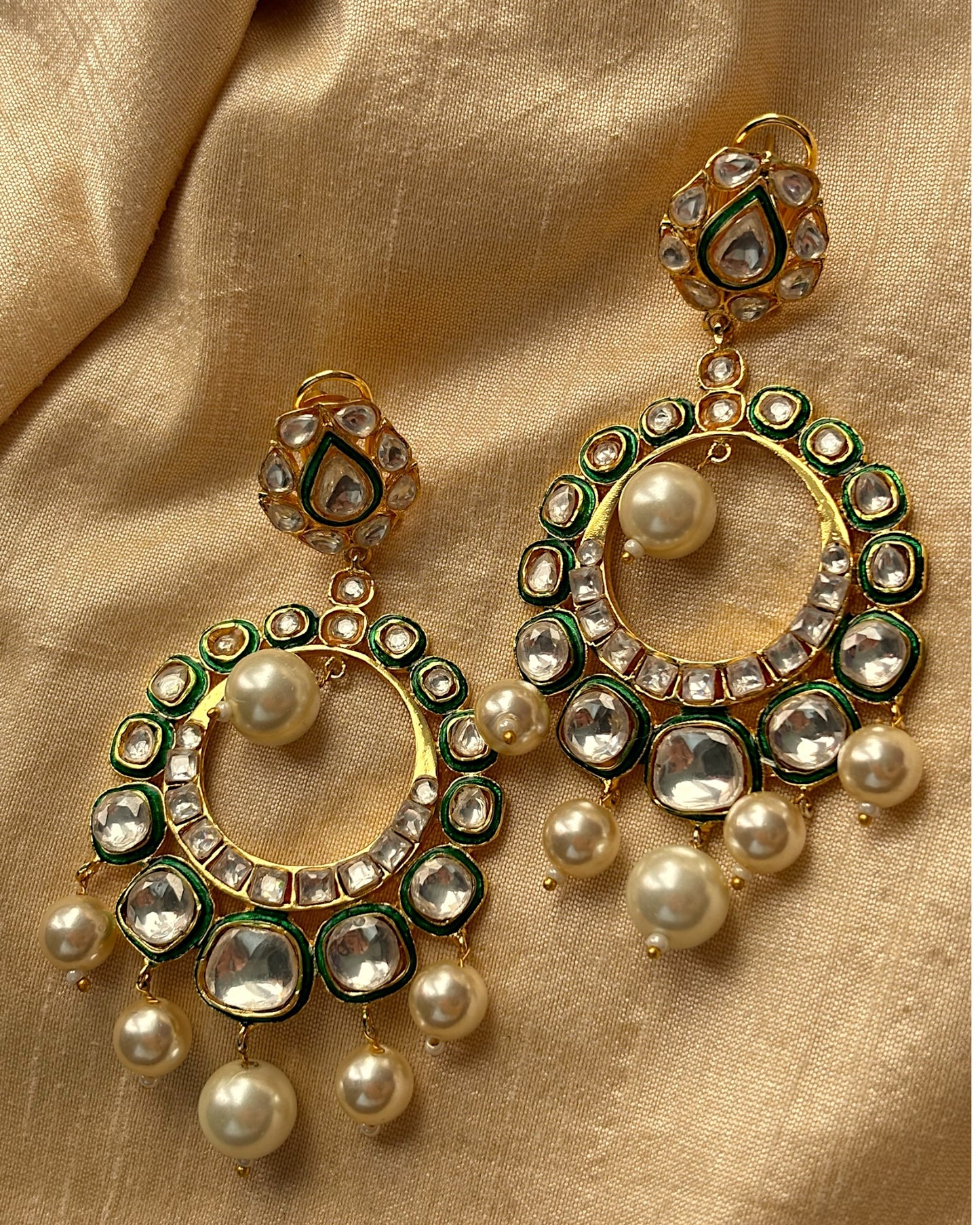 Meher Kundan & Pearls Chandbaalis