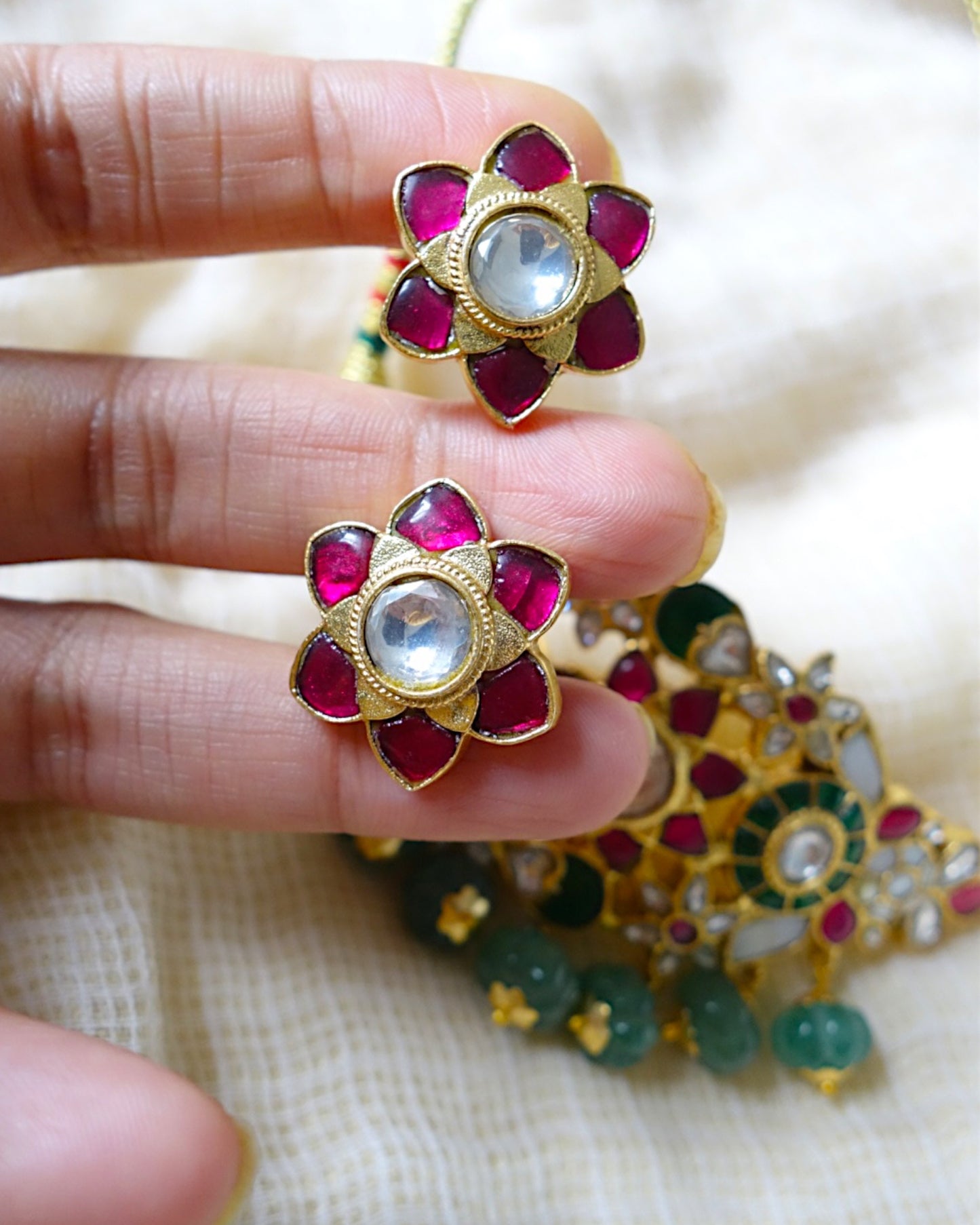 Padmini jadau choker set
