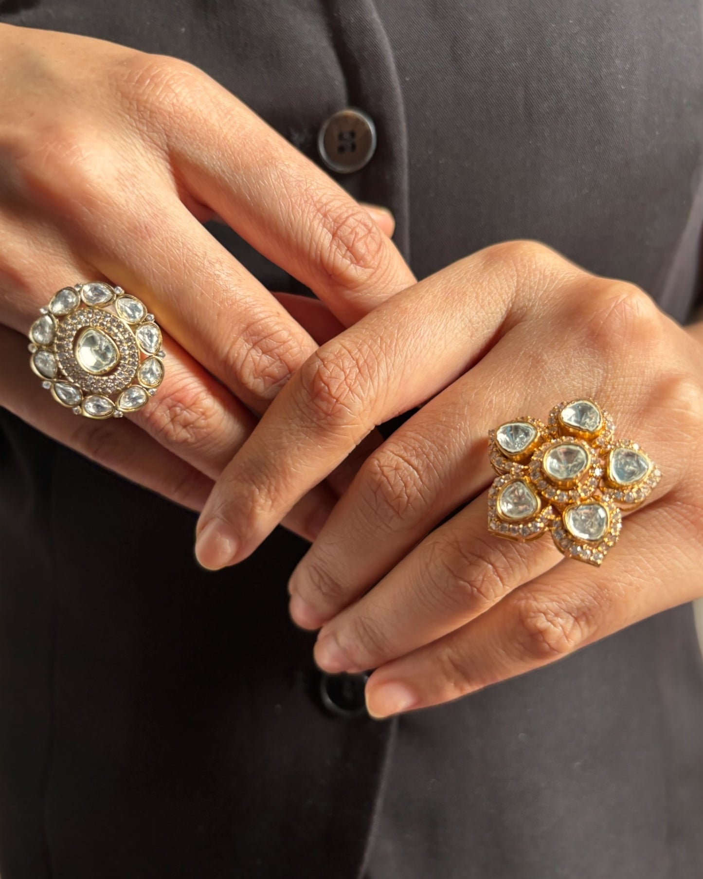 Meena five petals rings