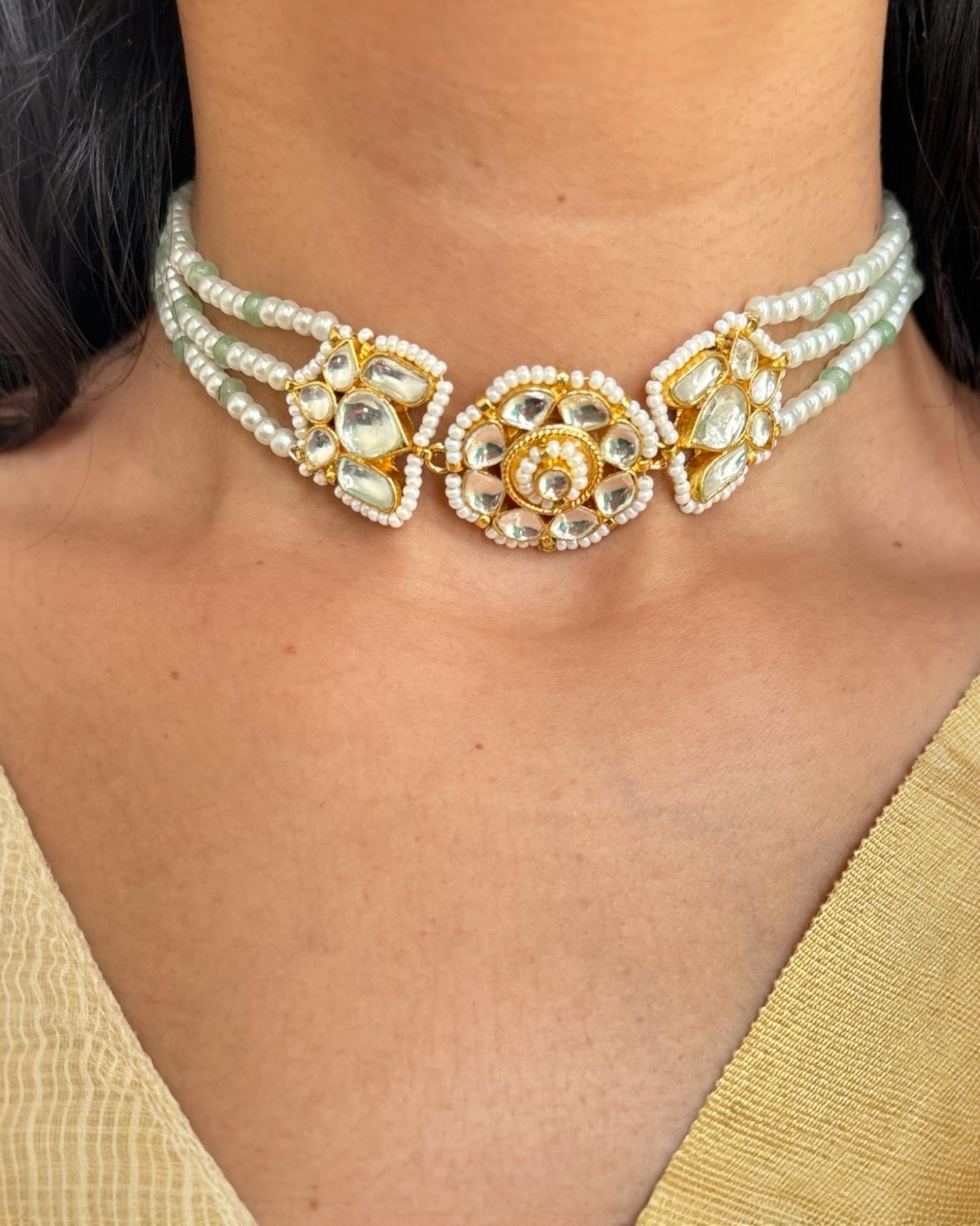 Reet Kundan Choker with Studs