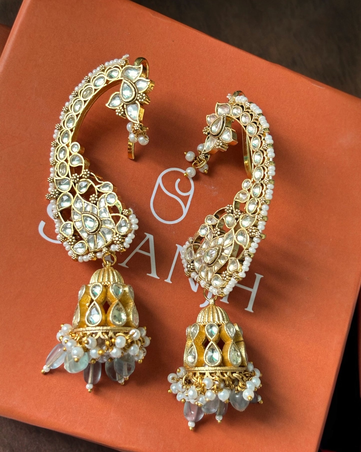 Urvi Earcuff Jhumkas