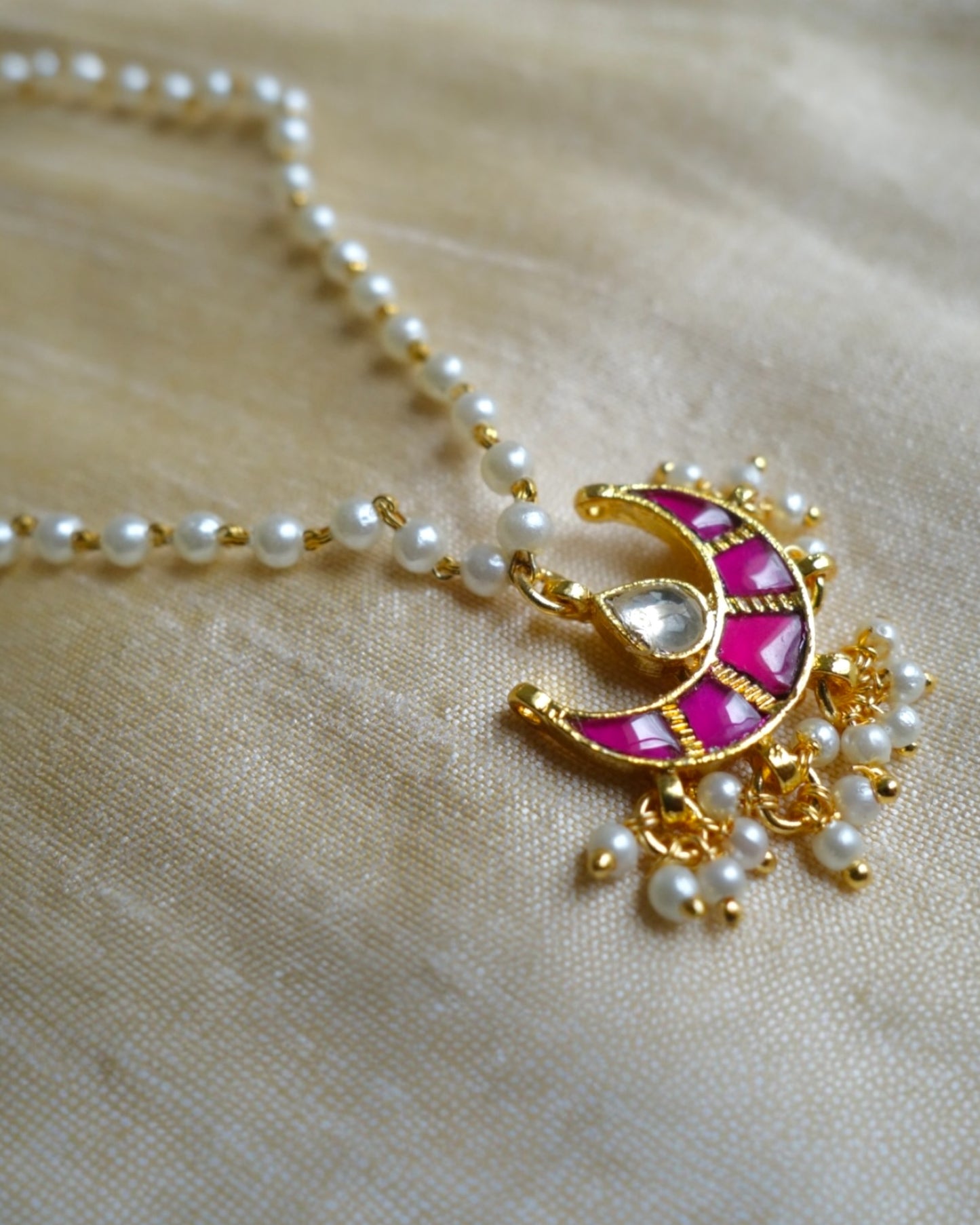 Crescent Ruby Neckpiece