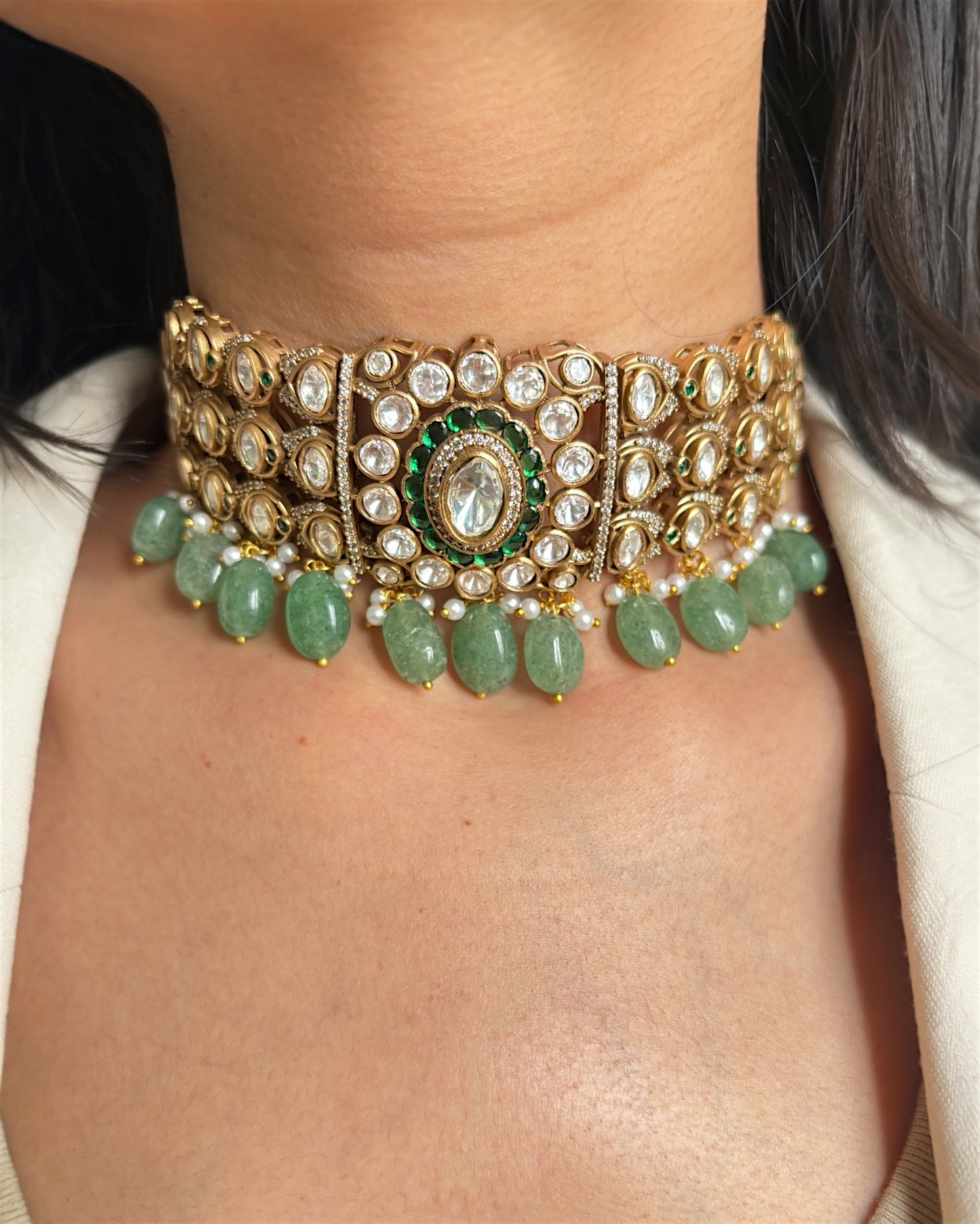Reema Polki Kundan Necklace Set