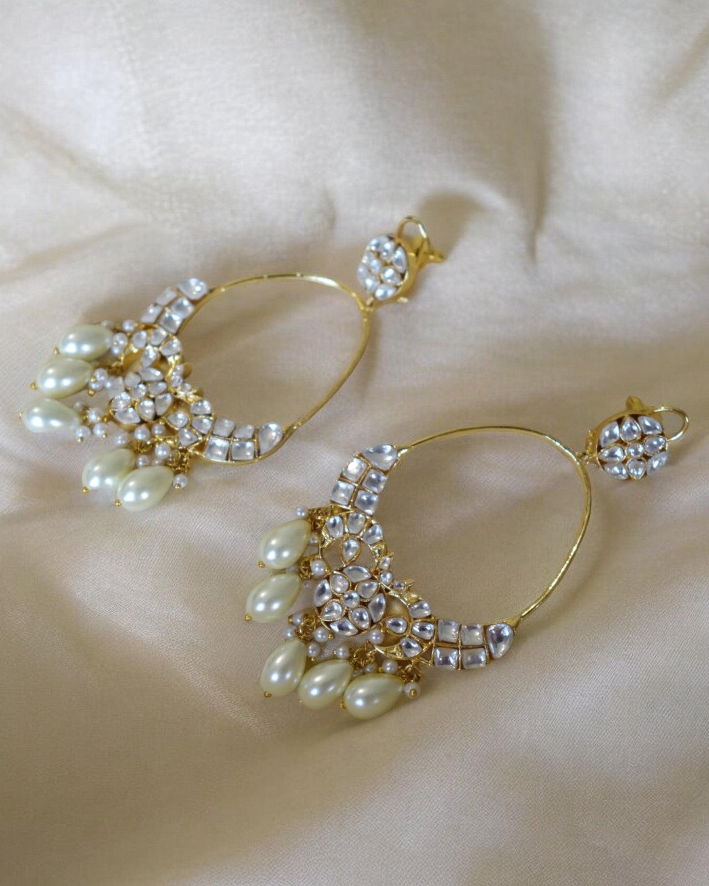 Mogra Kundan Long Chandbaalis