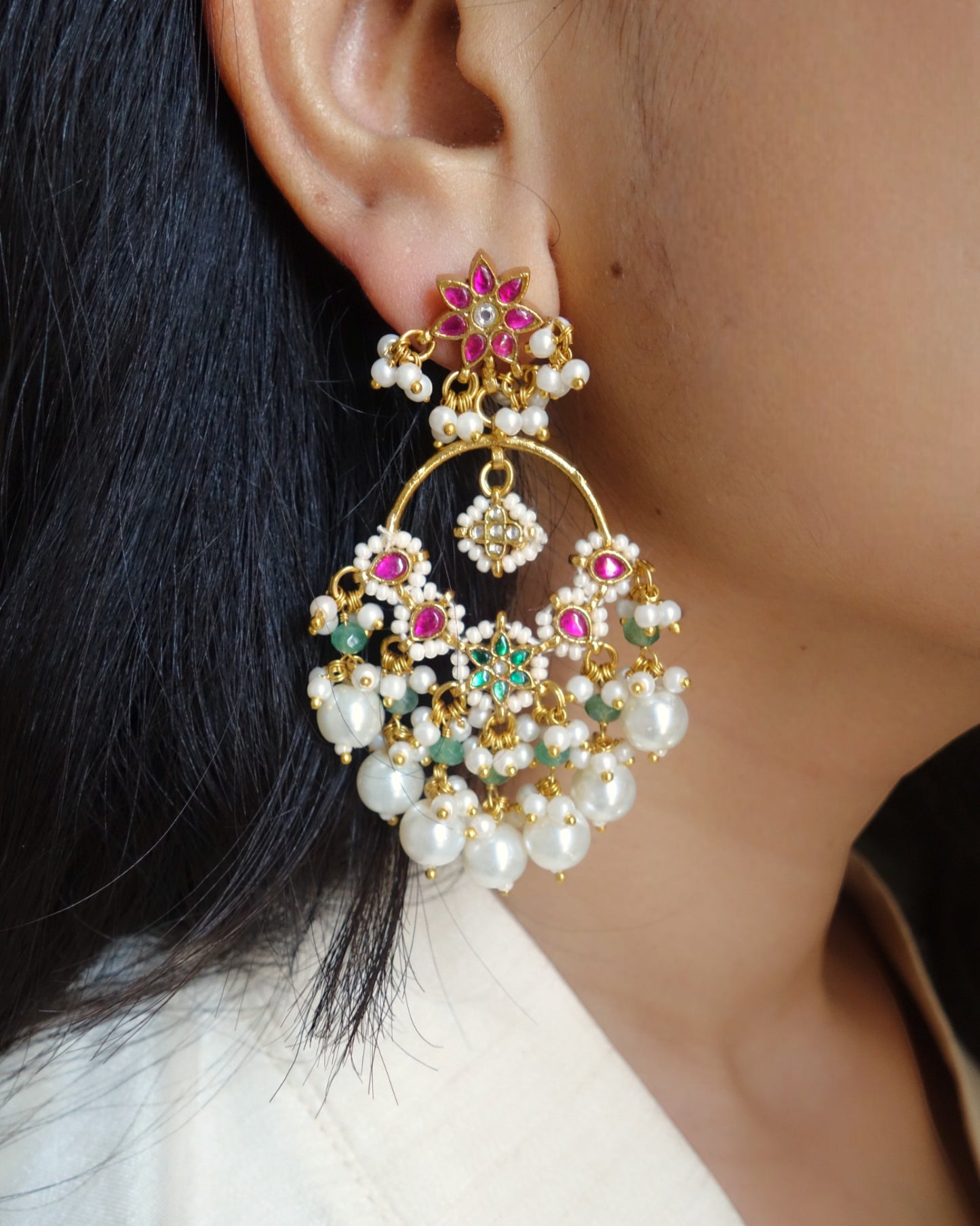 Shagun Kundan Mini Chandbaalis