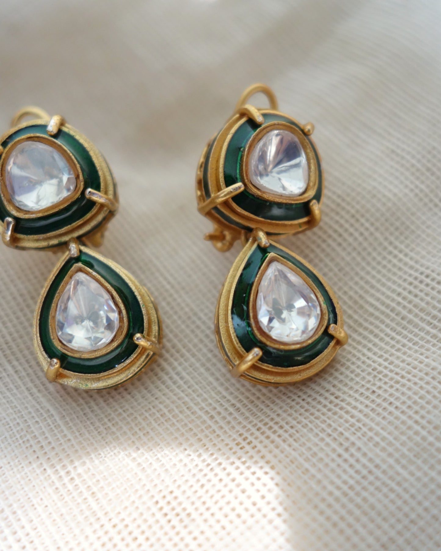 Tarini Triple Layered Necklace with Earrings