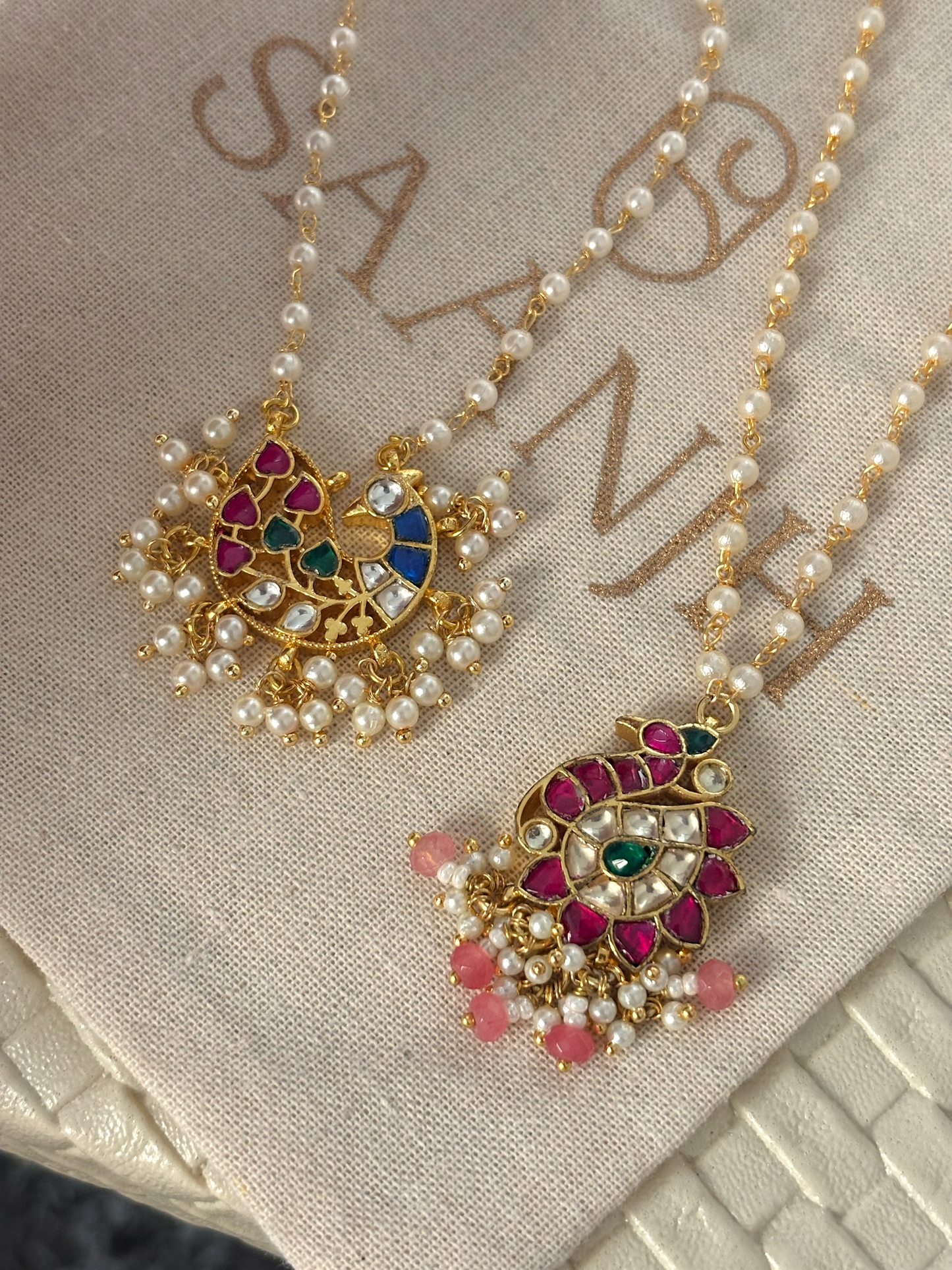 Mayur Kundan Neckalce