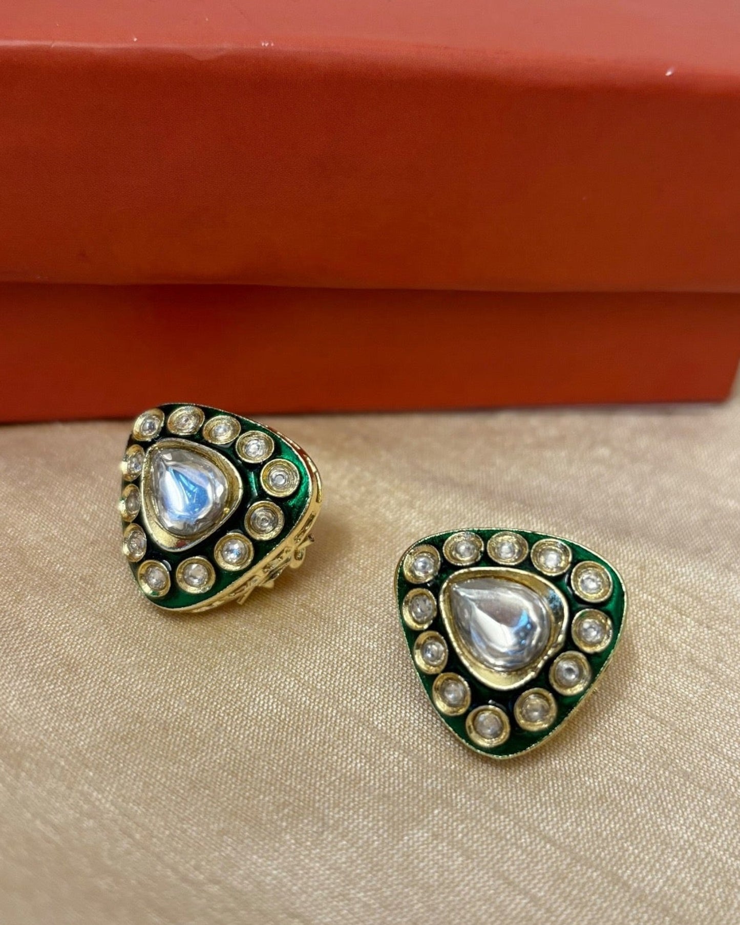 Meena Kundan Mini Studs