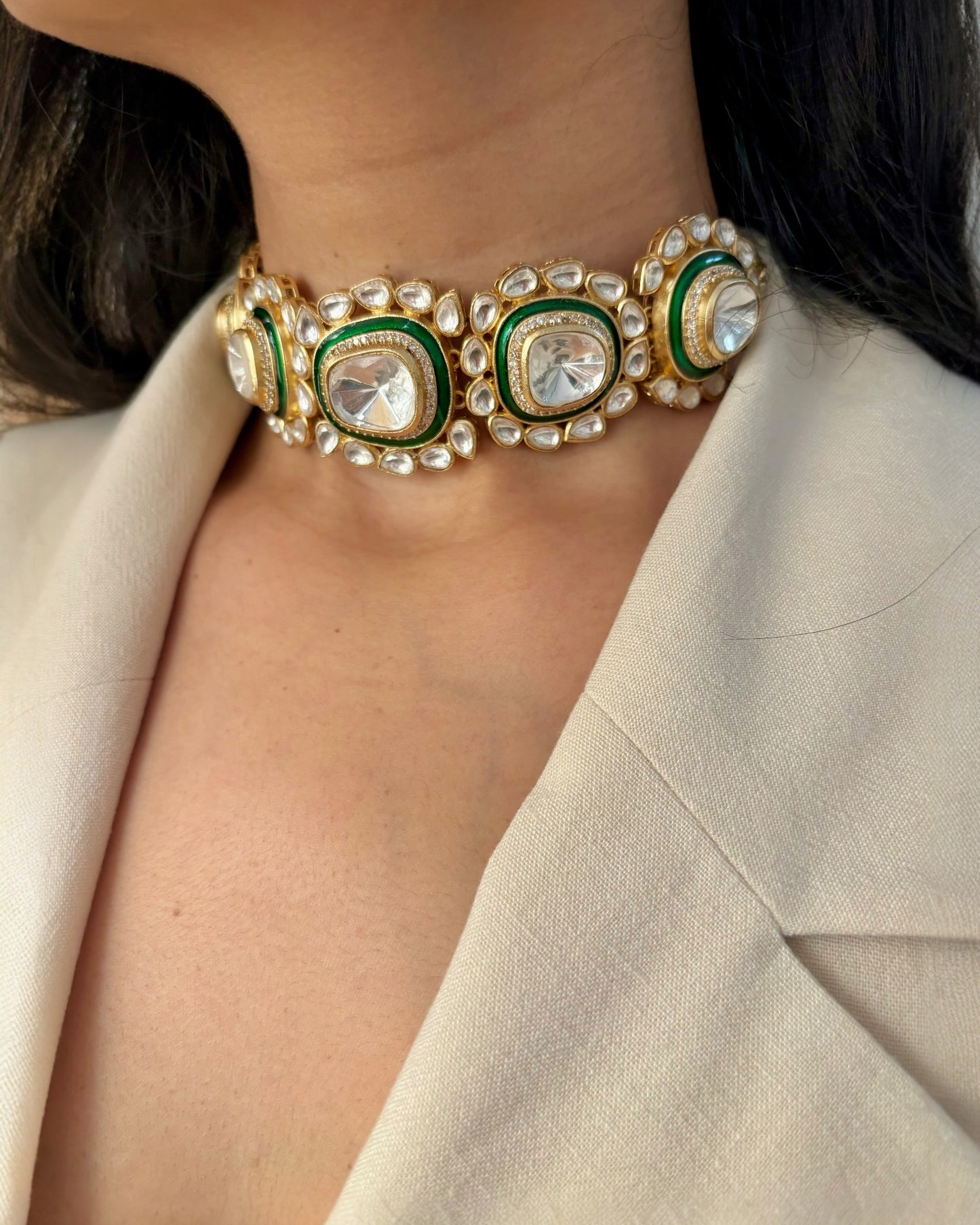 Roshini Kundan Choker Set