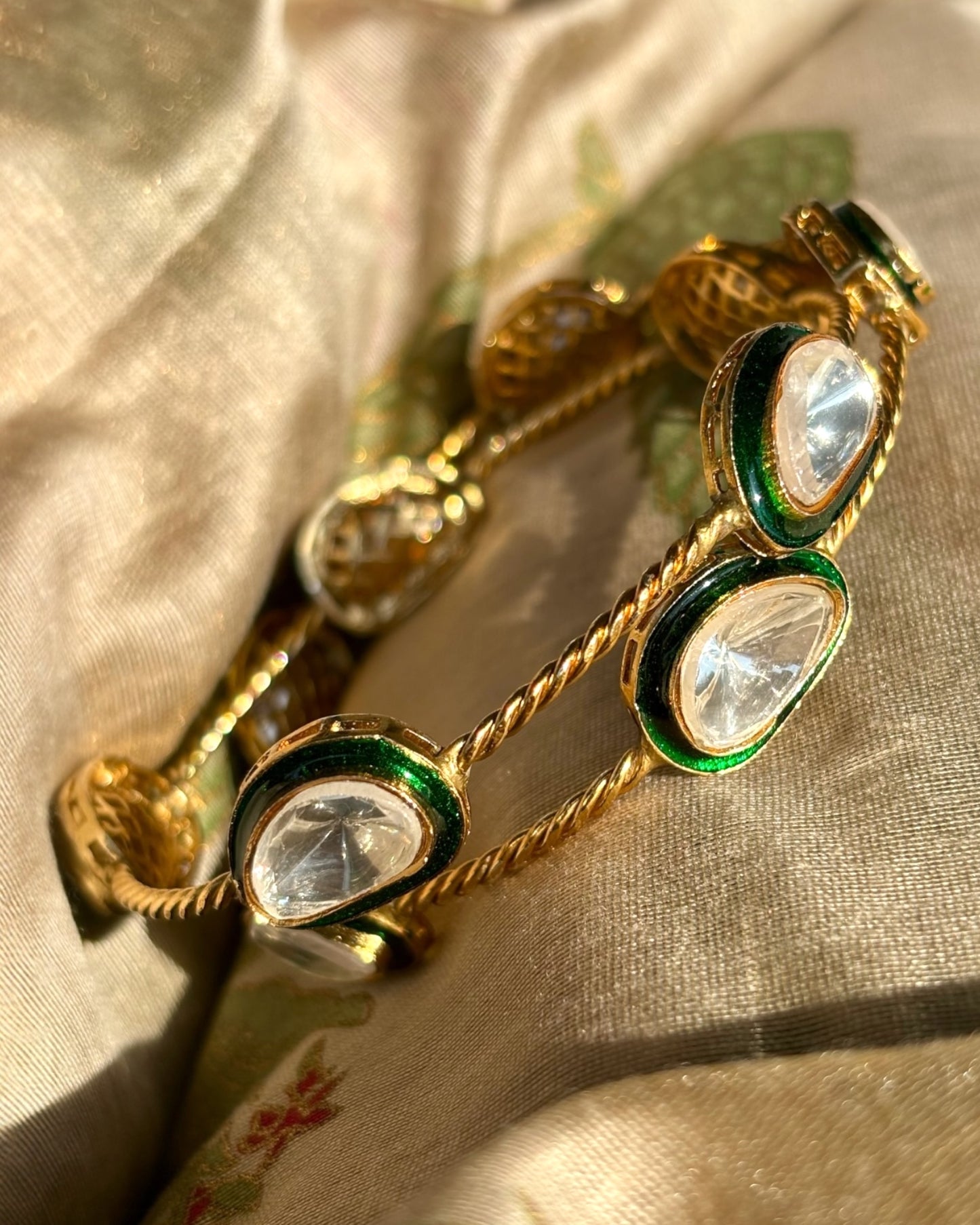 Keerti Single Polki Bangles