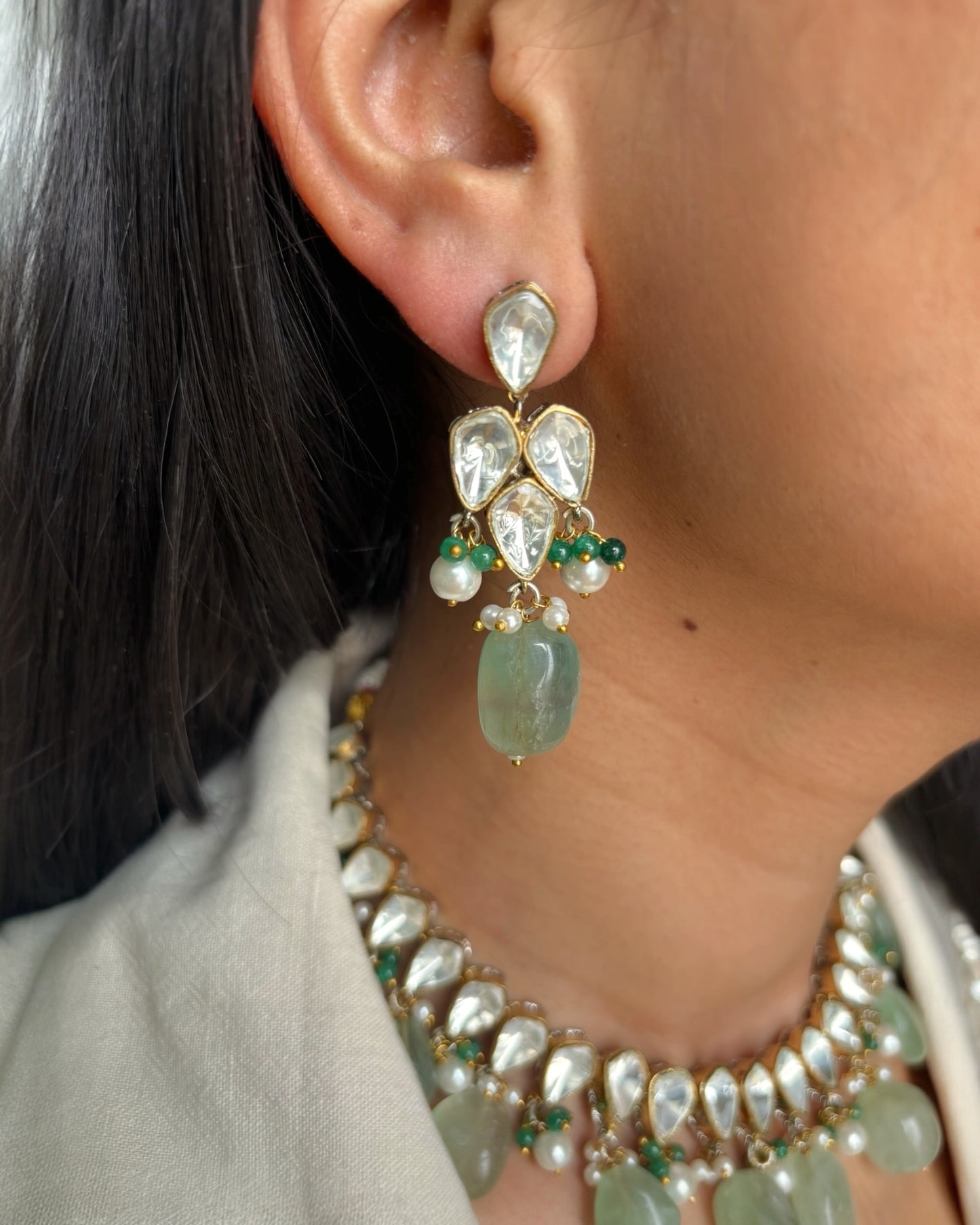 Ishita Kundan Choker with Earrings