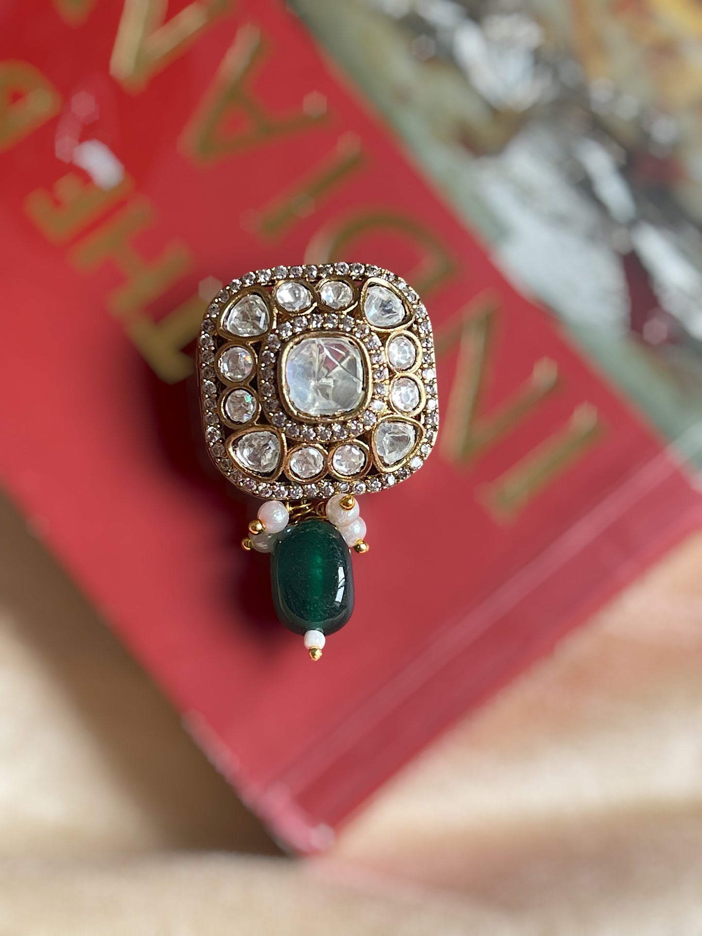 Drishti Square Brooch Pin