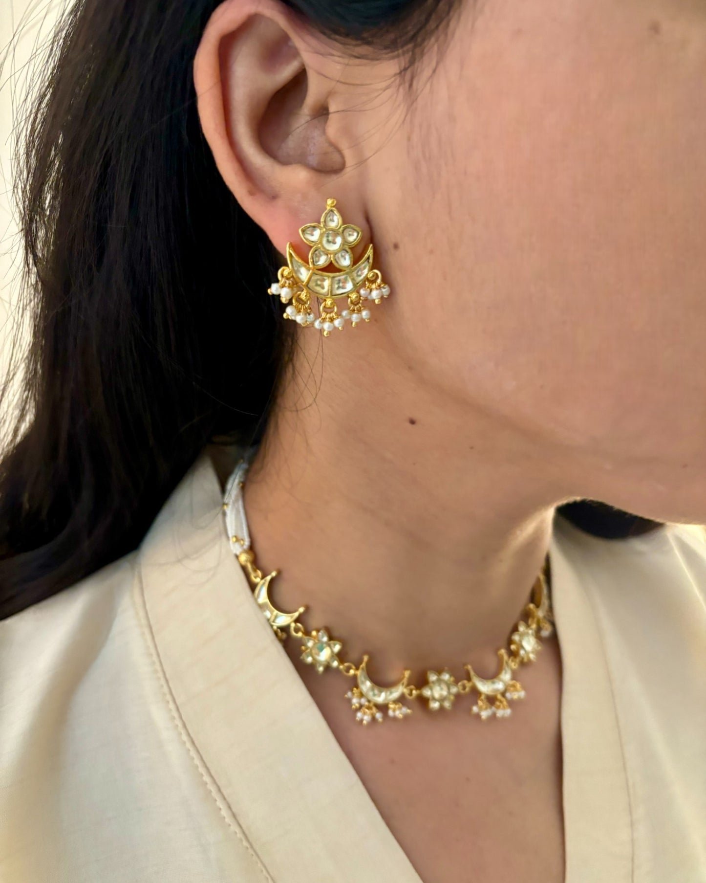 Chandrika Kundan Choker with Studs