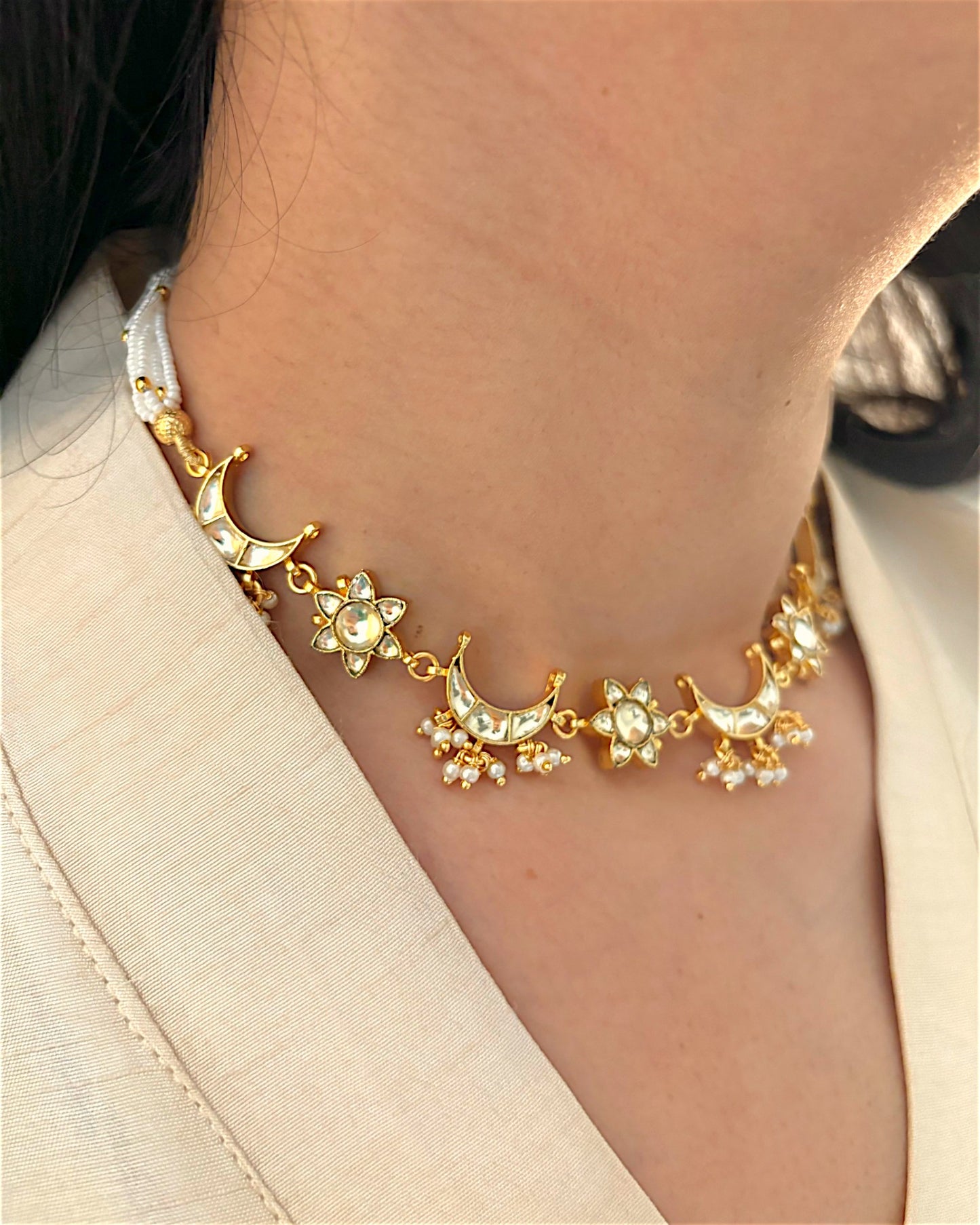 Chandrika Kundan Choker with Studs