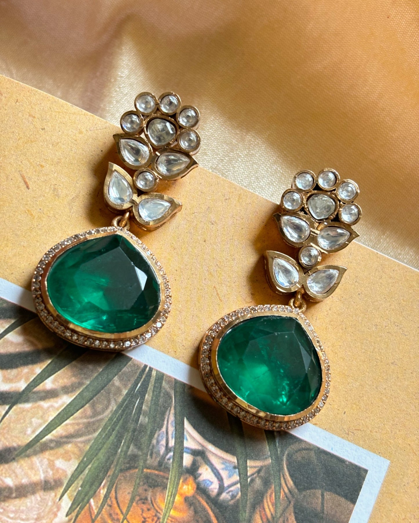 Jaya Emerald Drop Earrings
