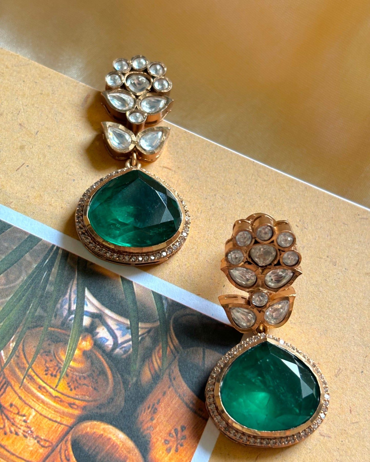 Jaya Emerald Drop Earrings