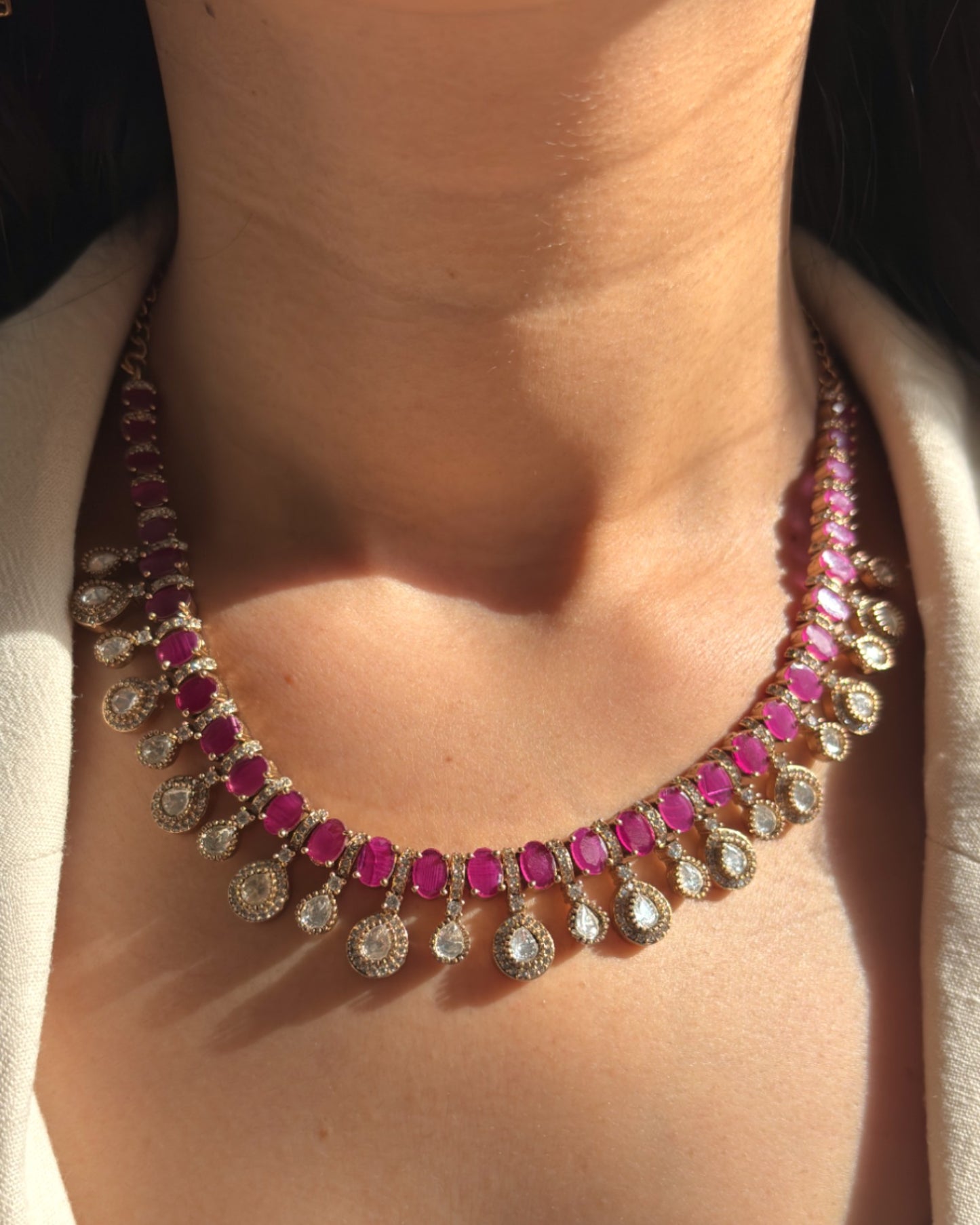 Rasa Ruby Necklace Set