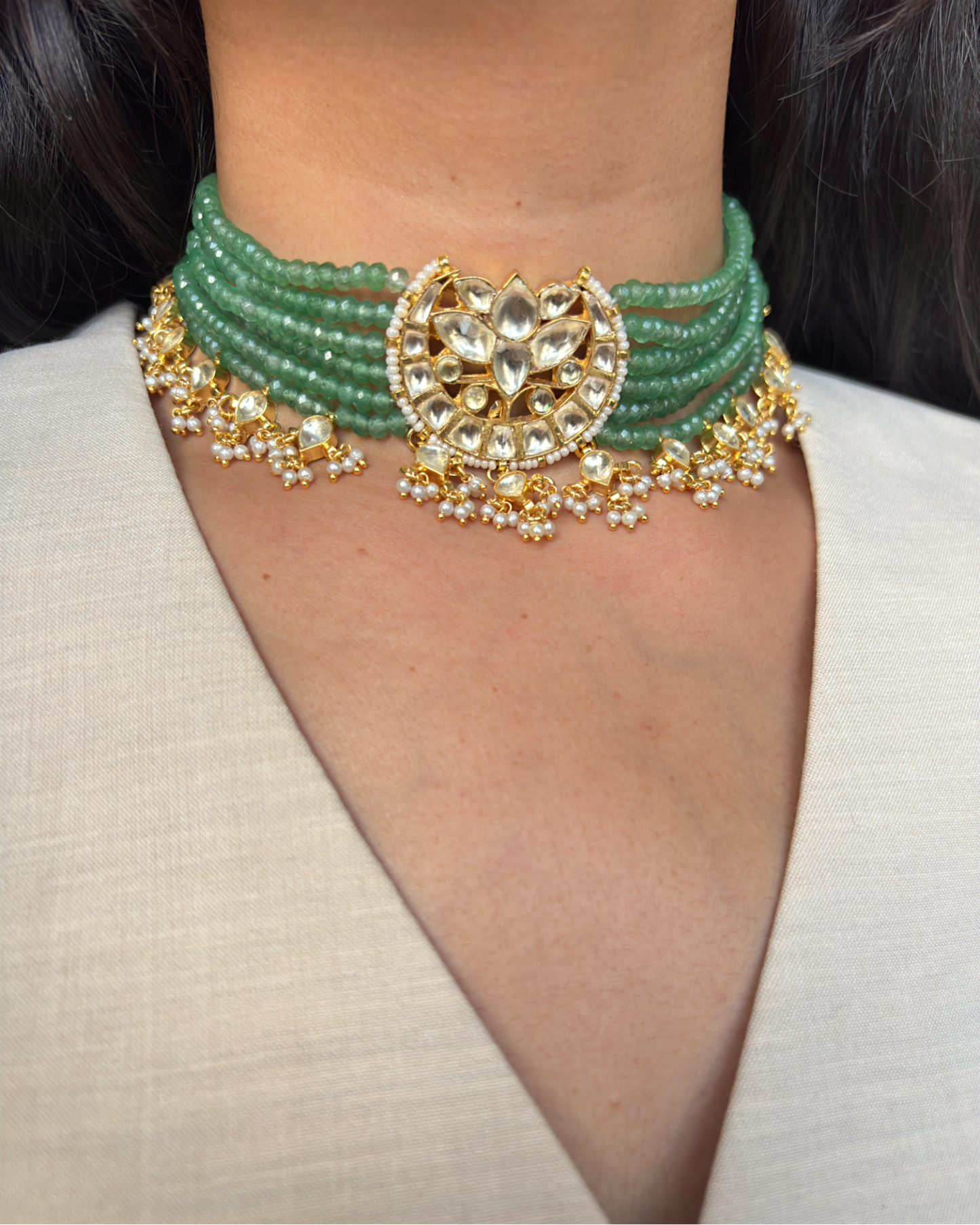 Ruhani Choker with earrings