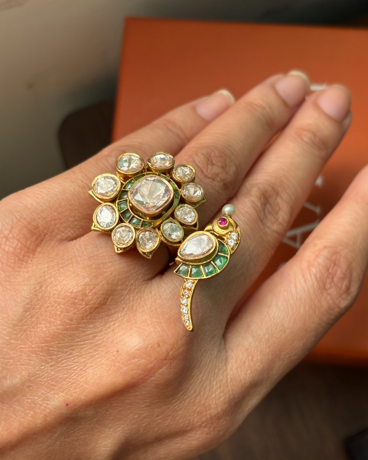 Mayur Kundan Ring