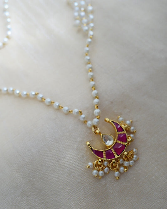 Crescent Ruby Neckpiece
