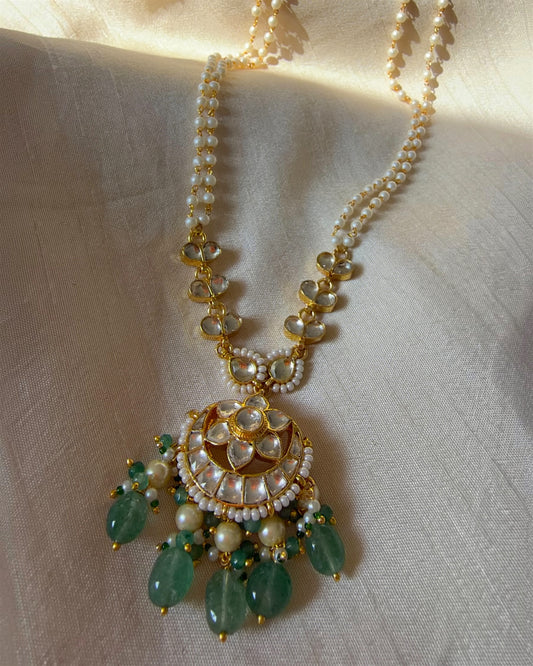 Udaipur basra pearl necklace set