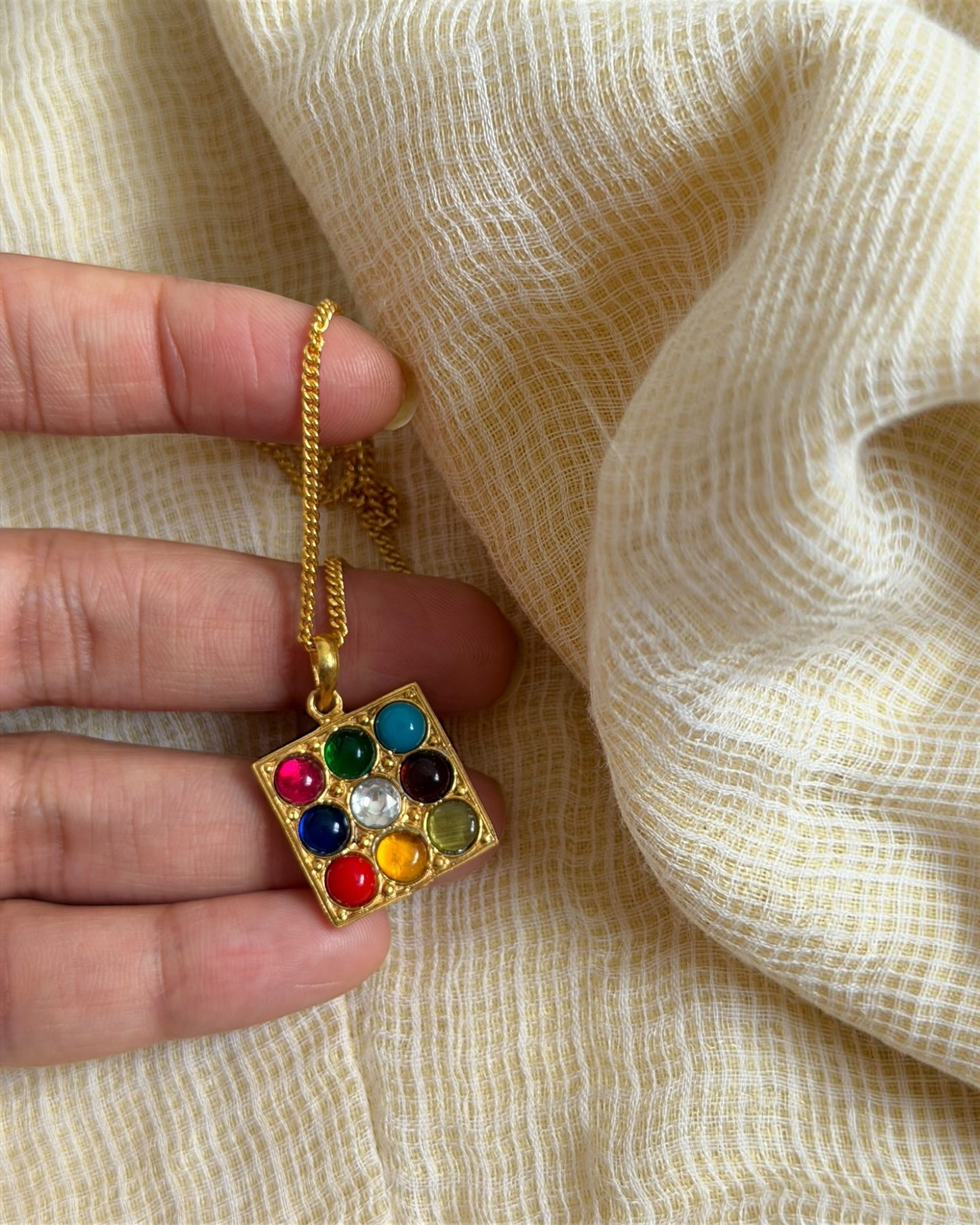Navgraha kundan Neckpiece