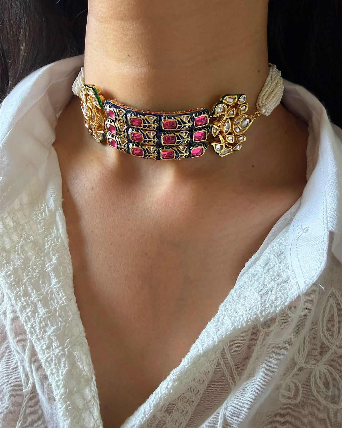 Vedika kundan choker set