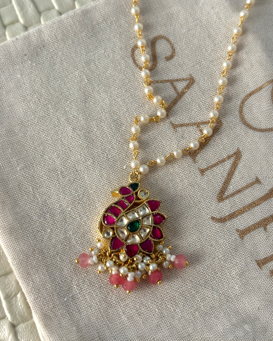 Ruby Mayur Neckpiece