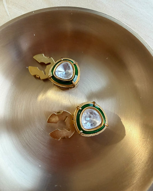 Kripa Polki Button Clips (set of 2)