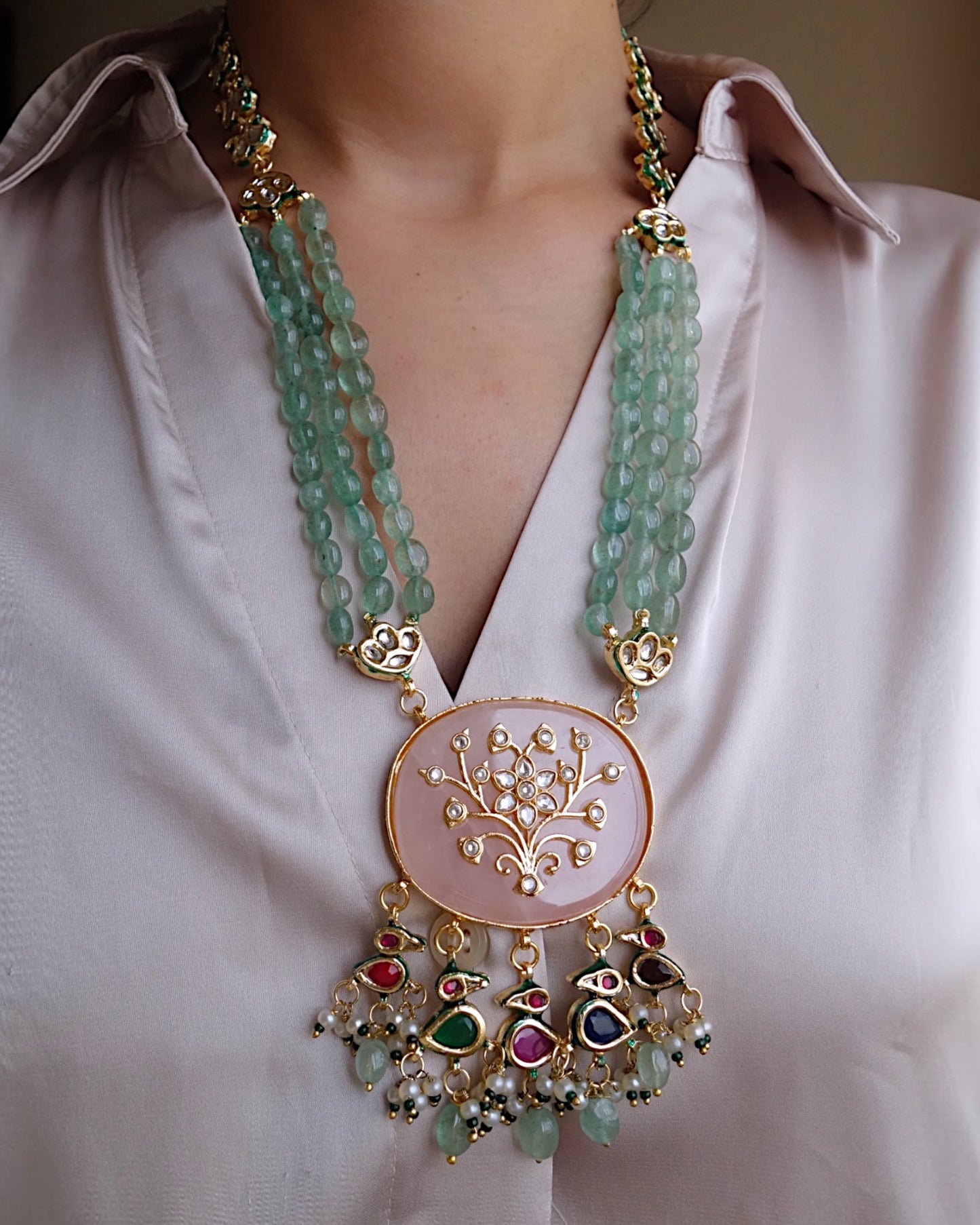 Ritika Quartz Necklace Set