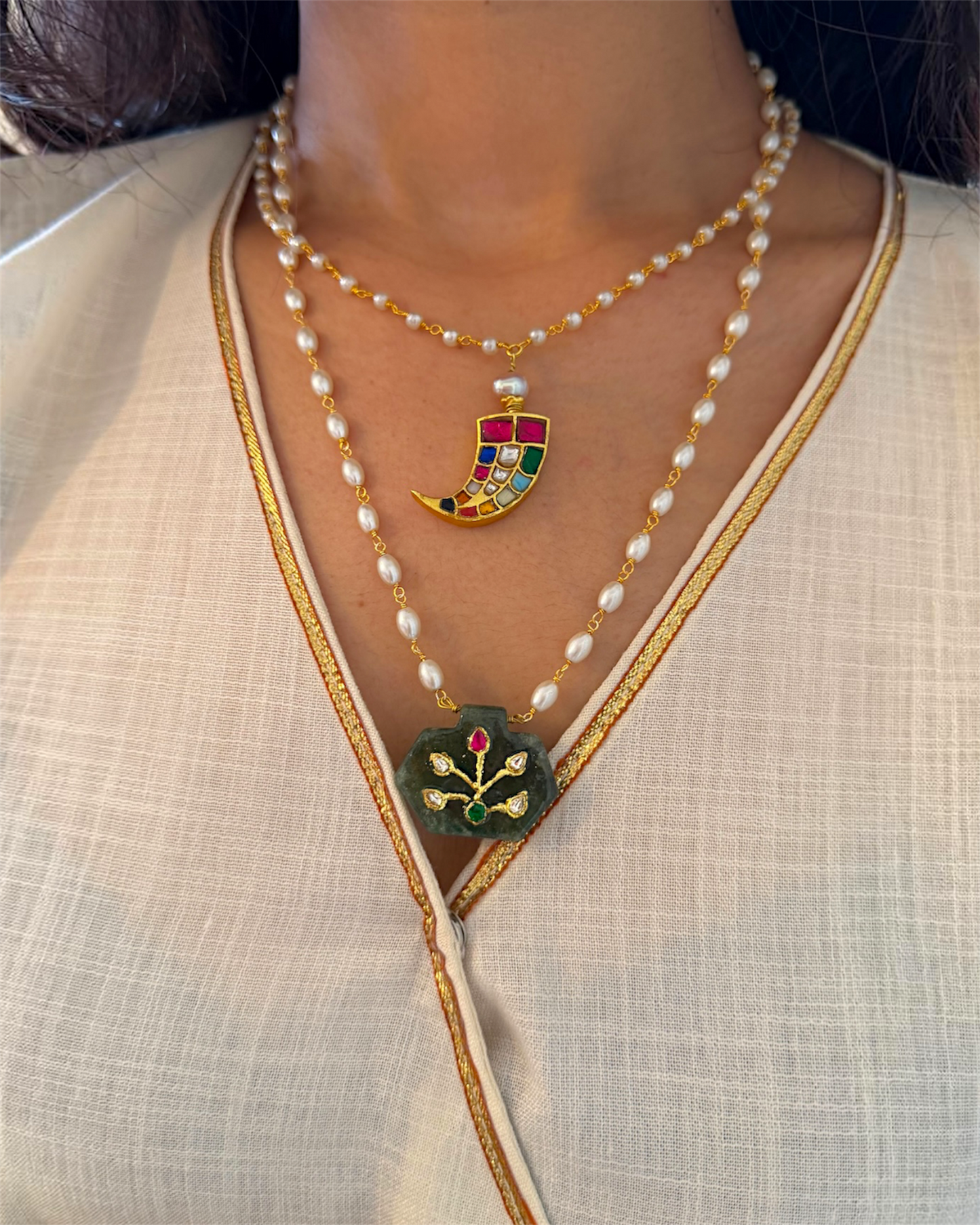 Navratna Dant Neckpiece