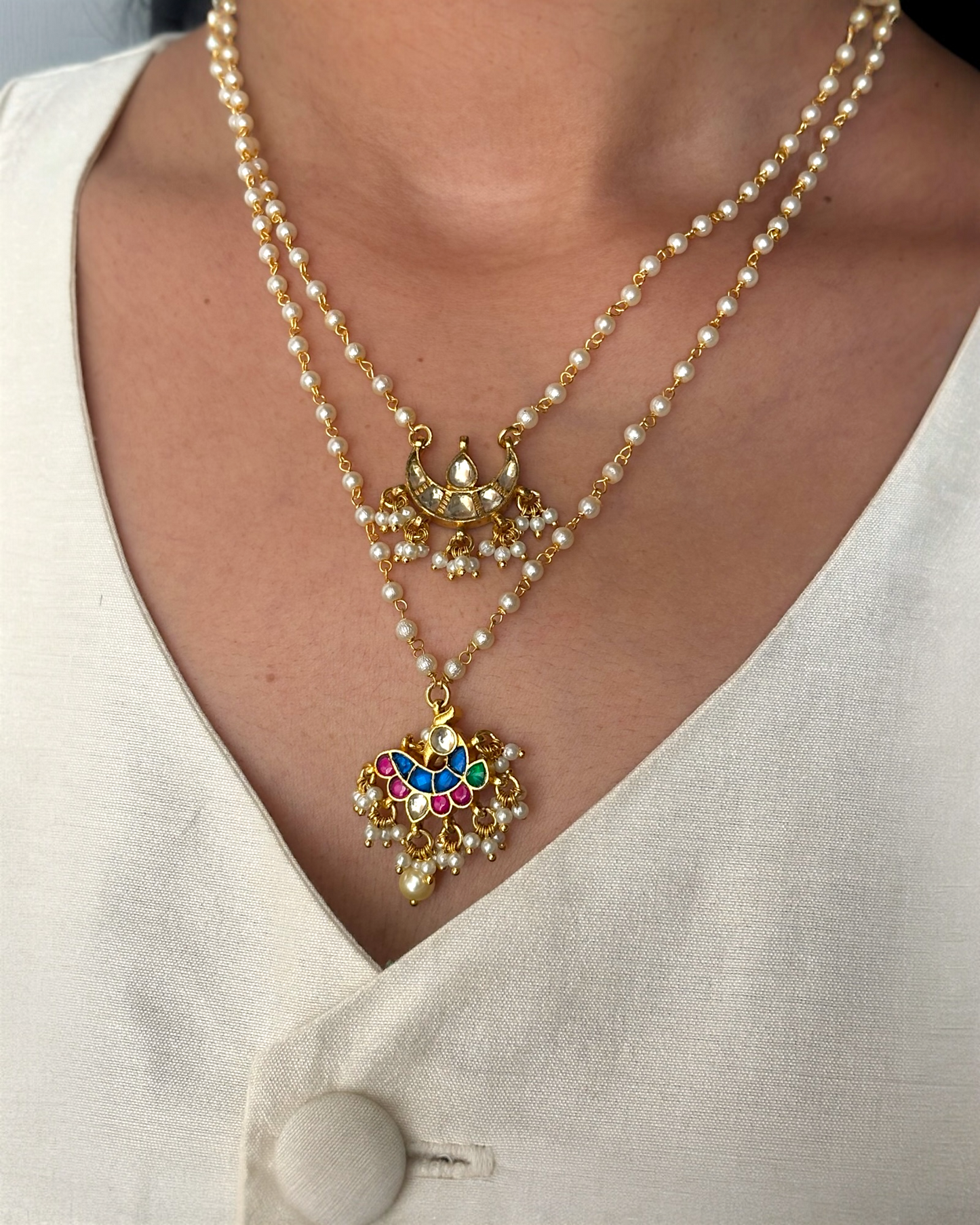 Layered Mayur Neckpiece