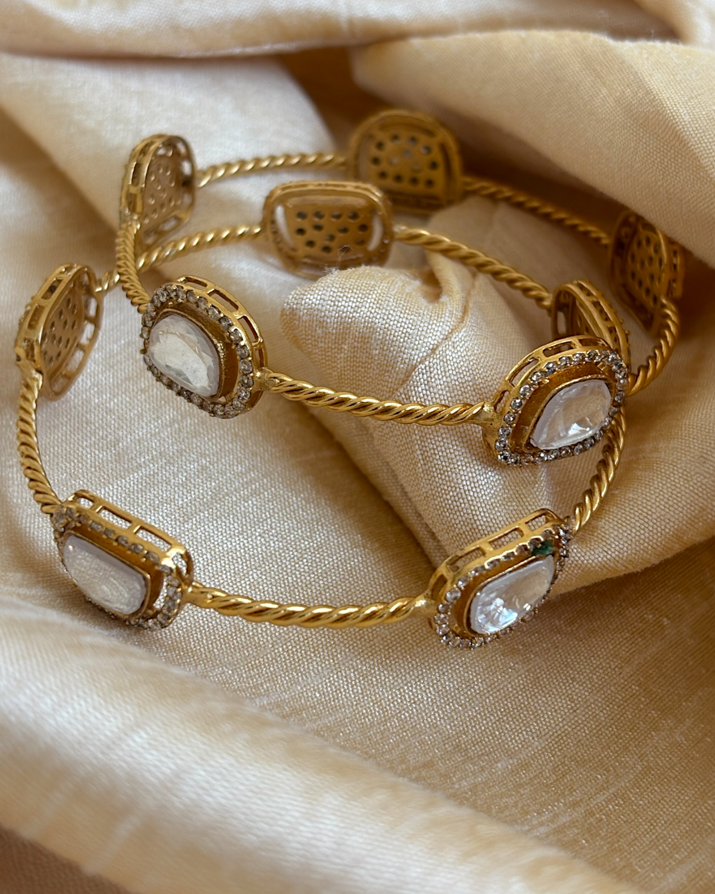 Gauri Polki Bangles (set of 2)