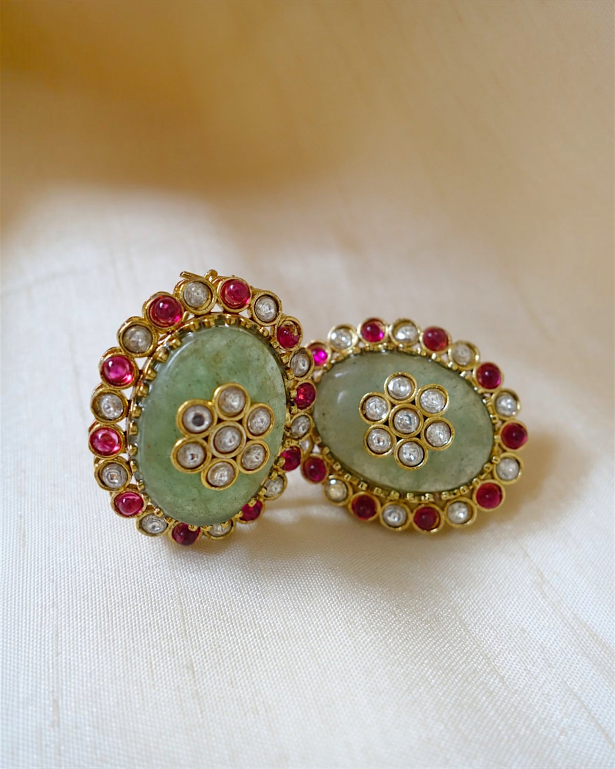 Anaira Mint Green Studs