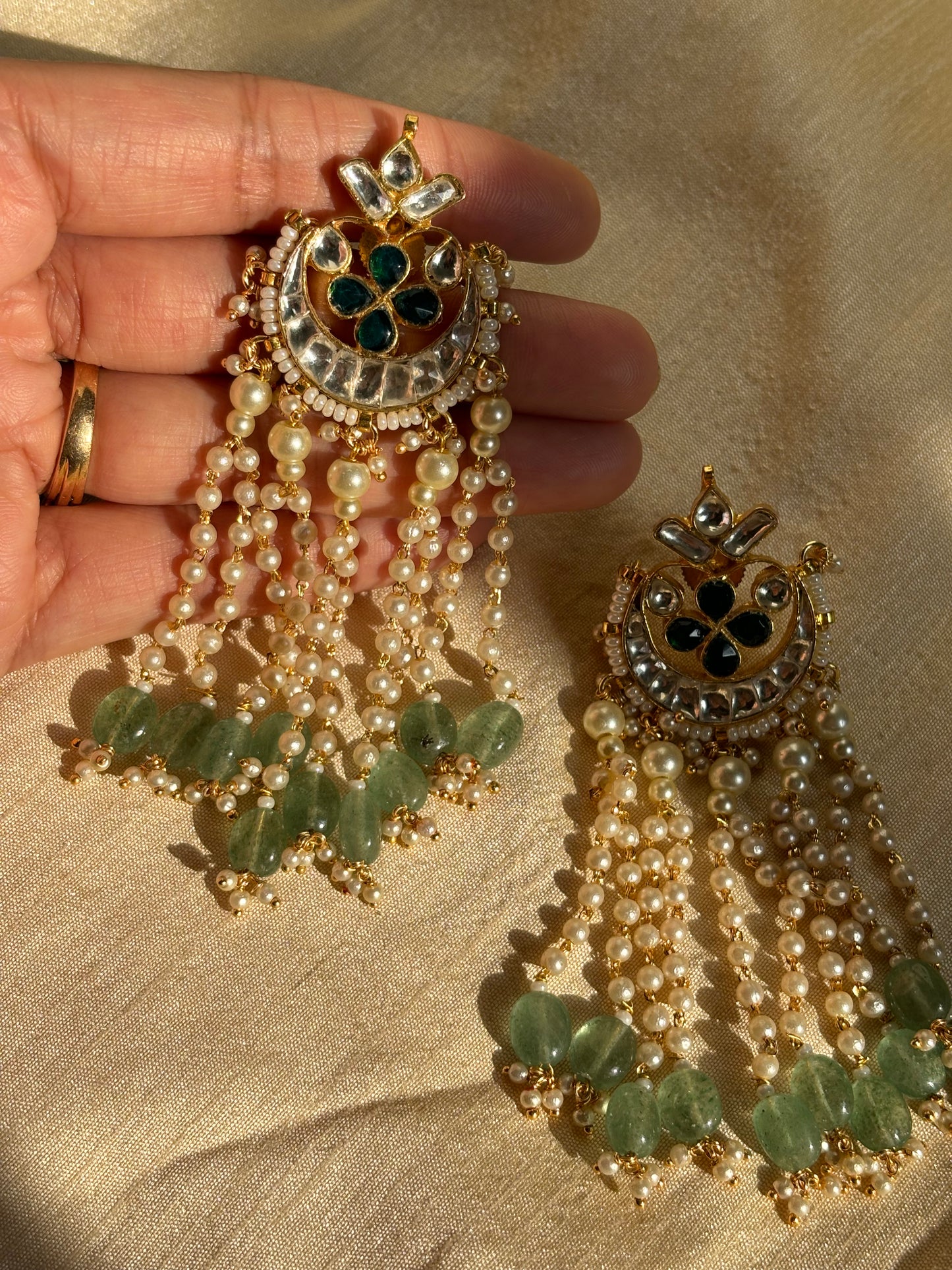 Shriya Long Kundan Earrings