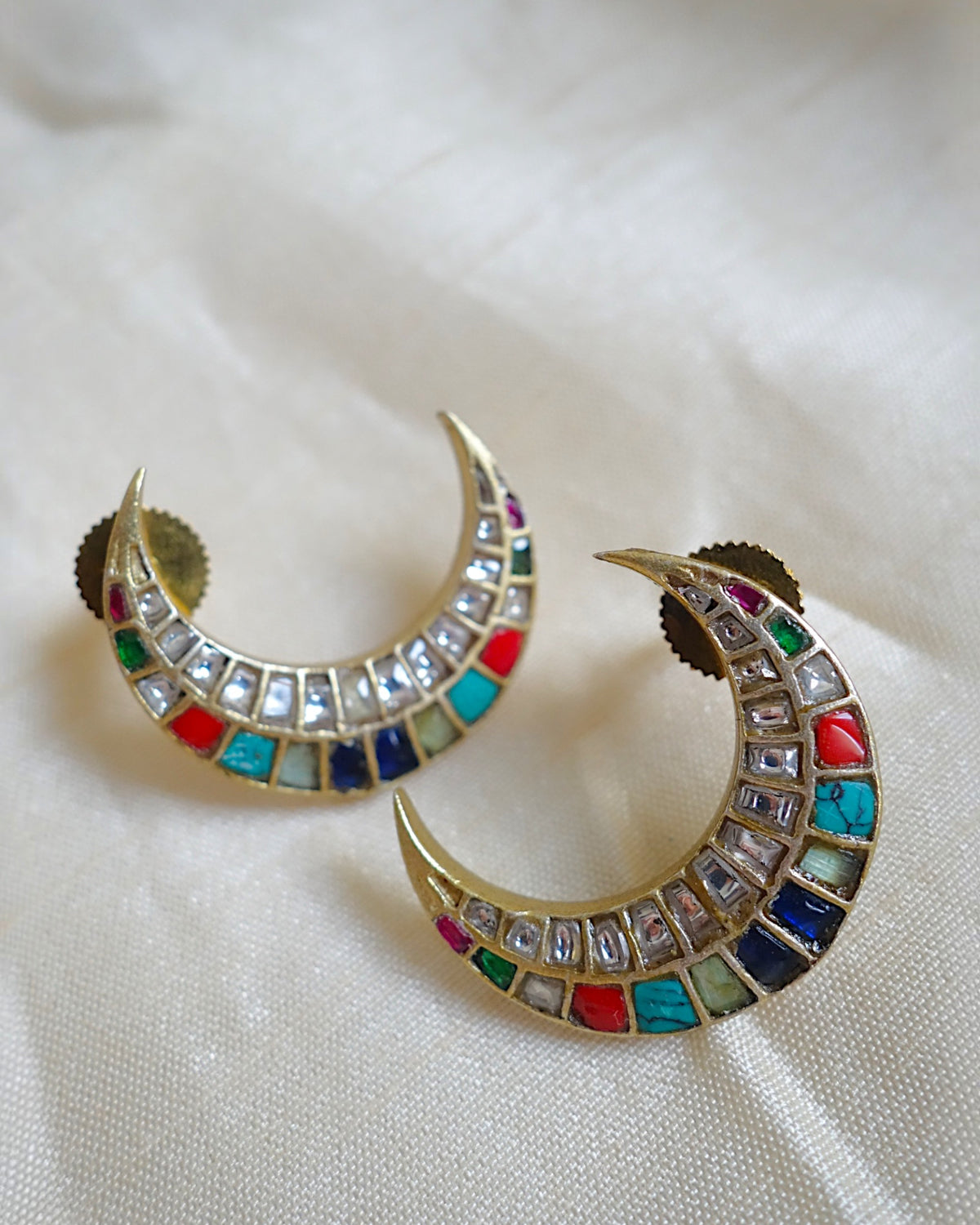 Chaand jadau earrings