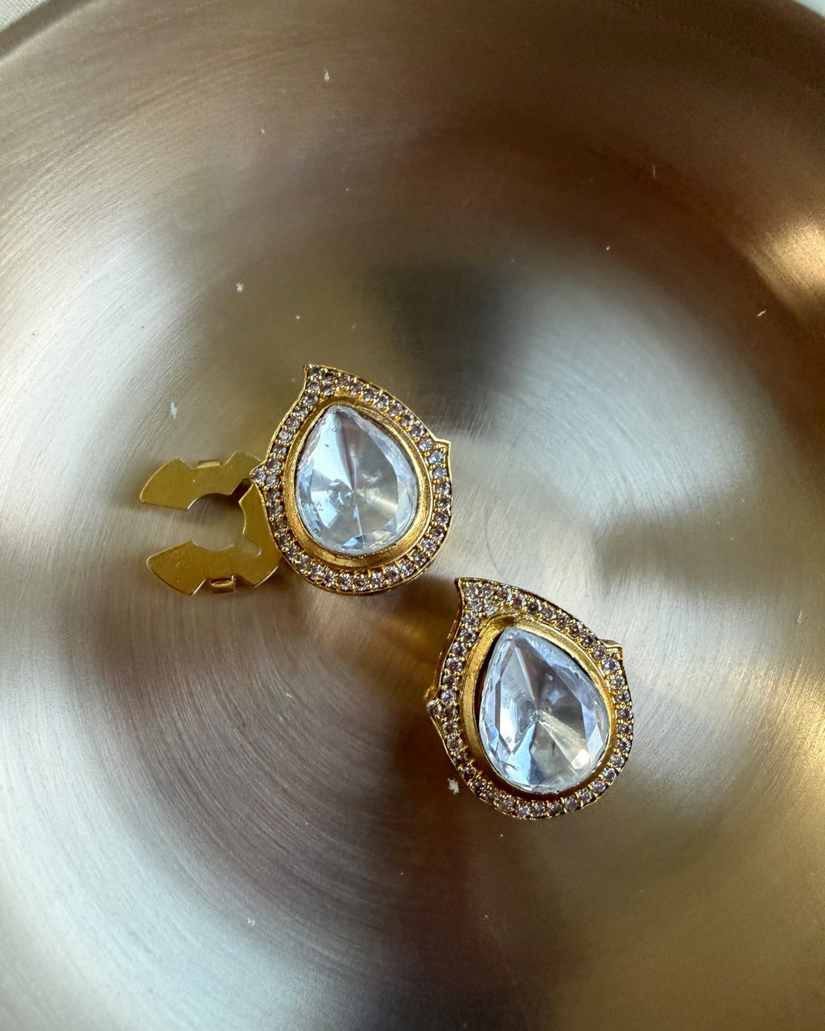 Kavya Polki Button Clips (set of 2)