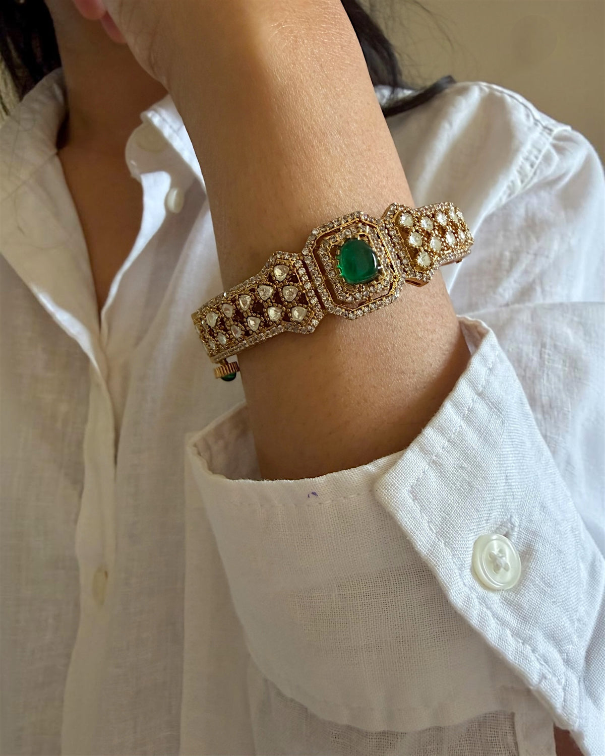 Garima Emerald green kada