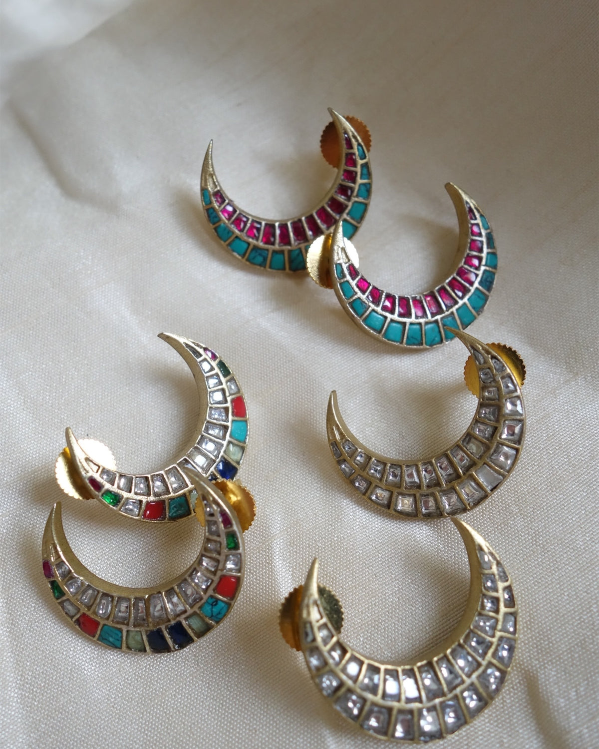 Chaand jadau earrings