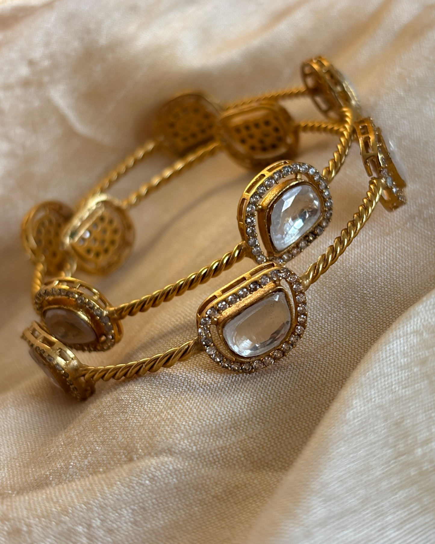 Gauri Polki Bangles (set of 2)