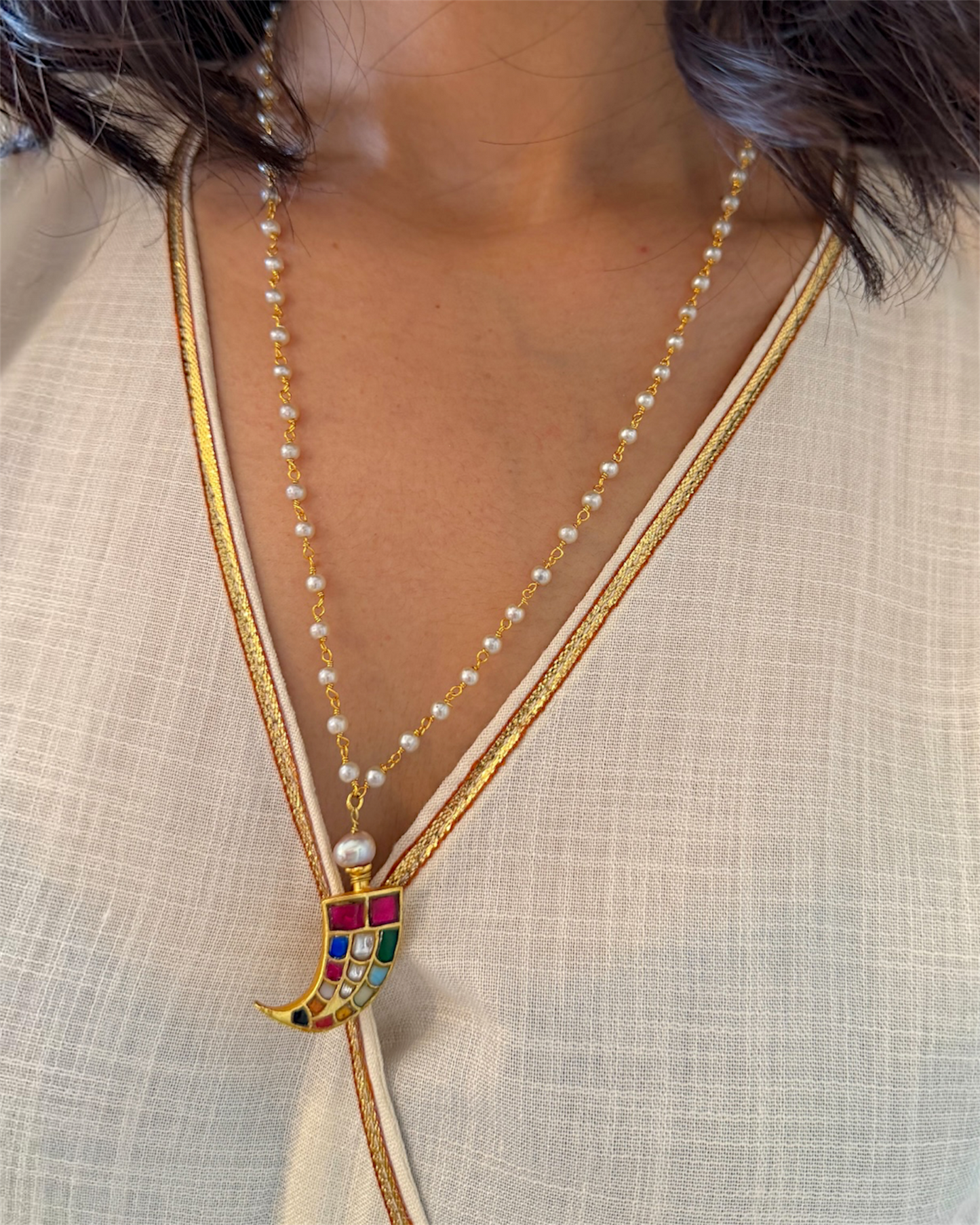 Navratna Dant Neckpiece