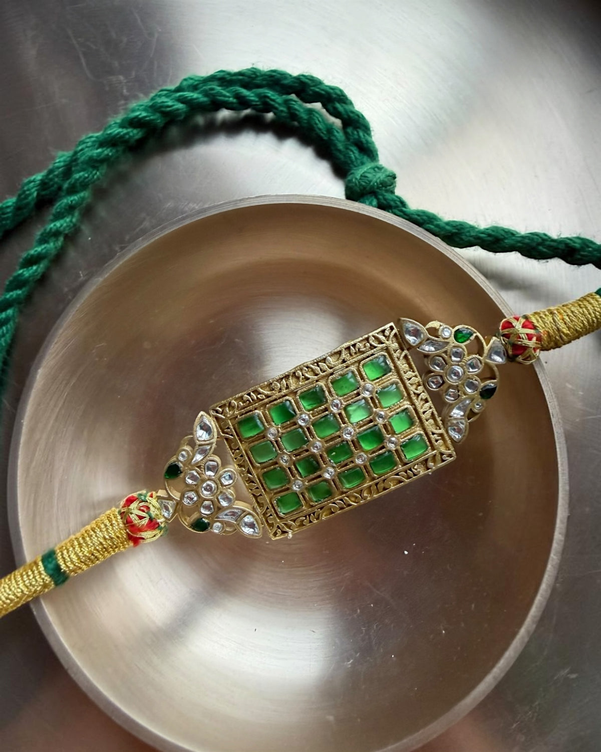 Sejal Mint green Jadau choker