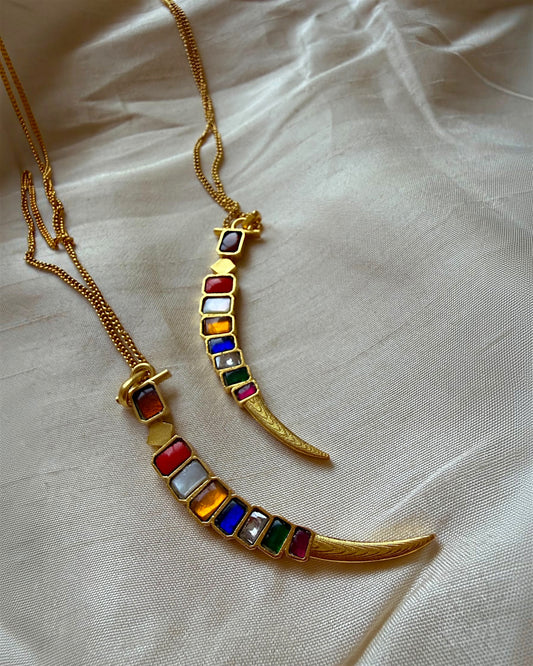 Navratna sword Neckpiece