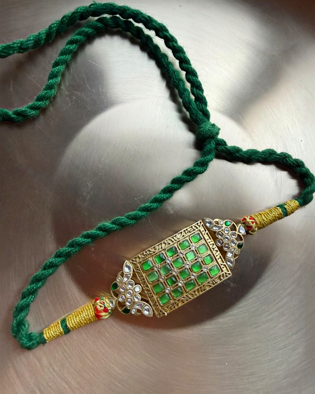 Sejal Mint green Jadau choker