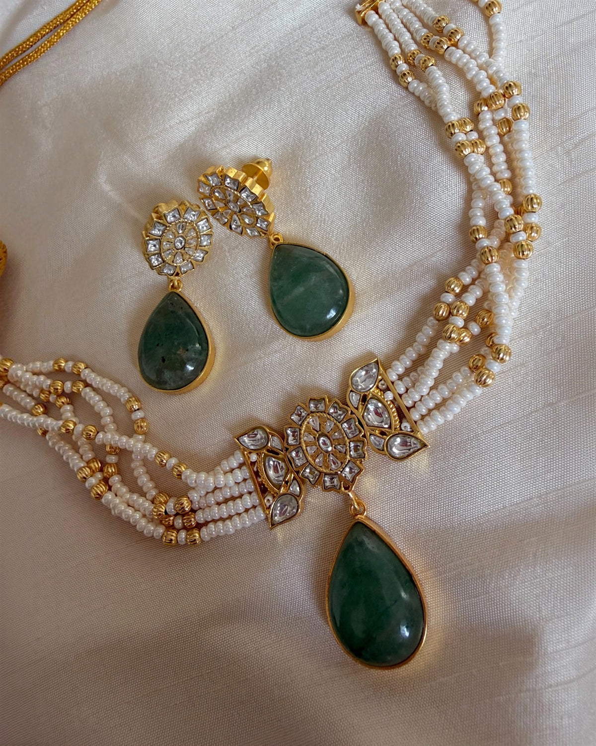 Reema Sage Green choker set